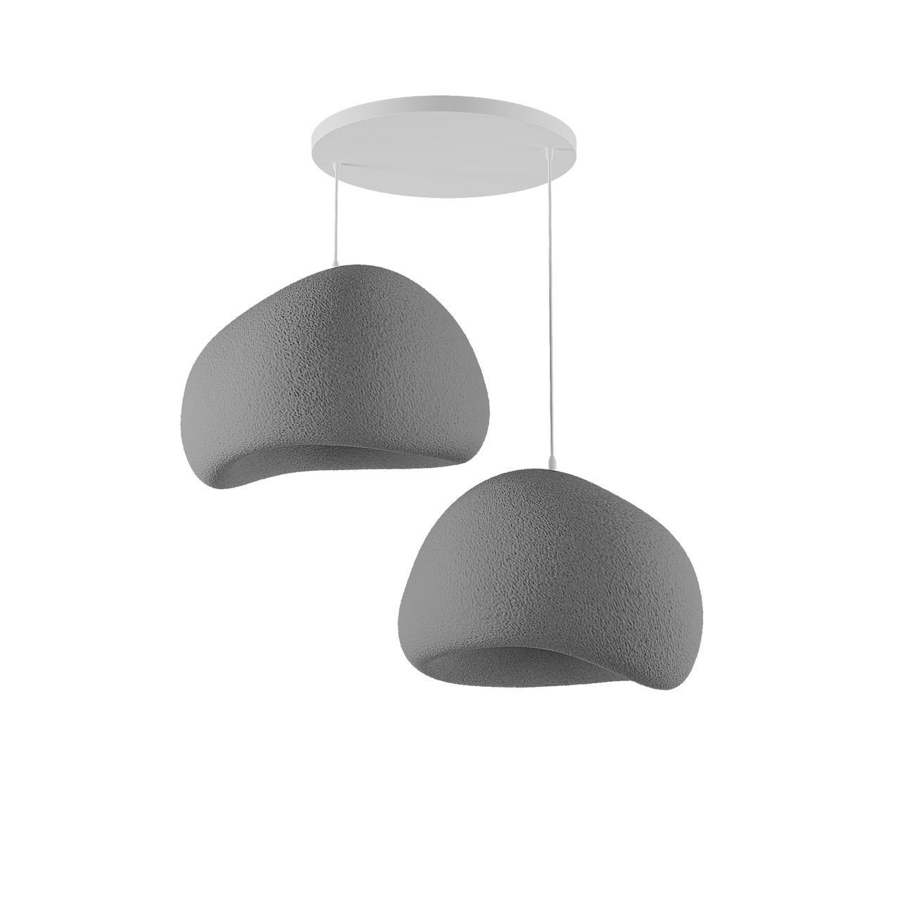 Candeeiro Teto Wabi Sabi Barecasts Concrete Cinza