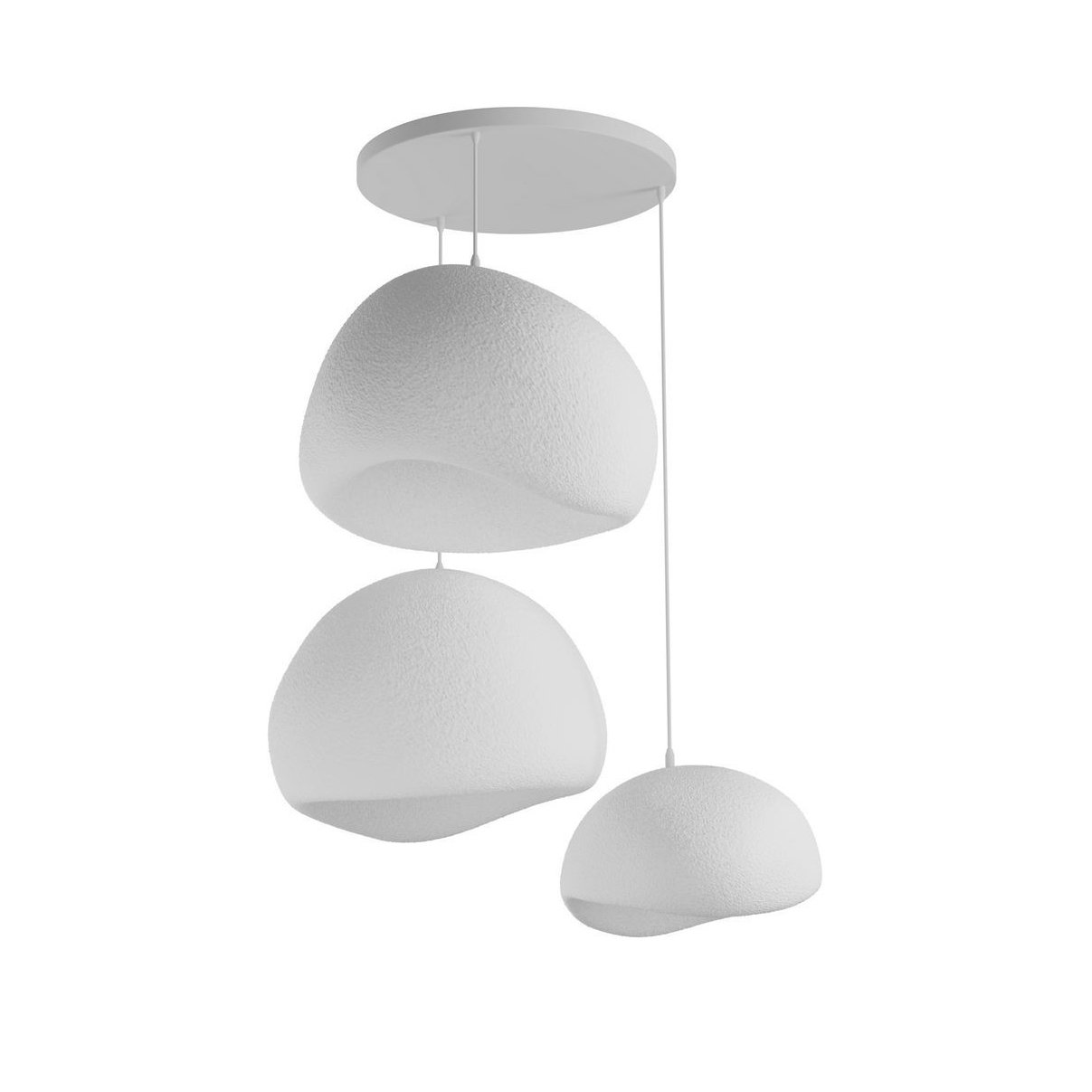 Candeeiro Teto Wabi Sabi Ashveils Branco