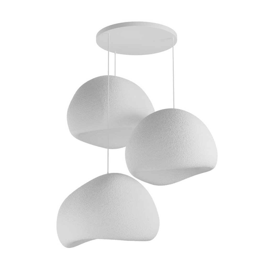 Candeeiro Teto Wabi Sabi Claylights Branco