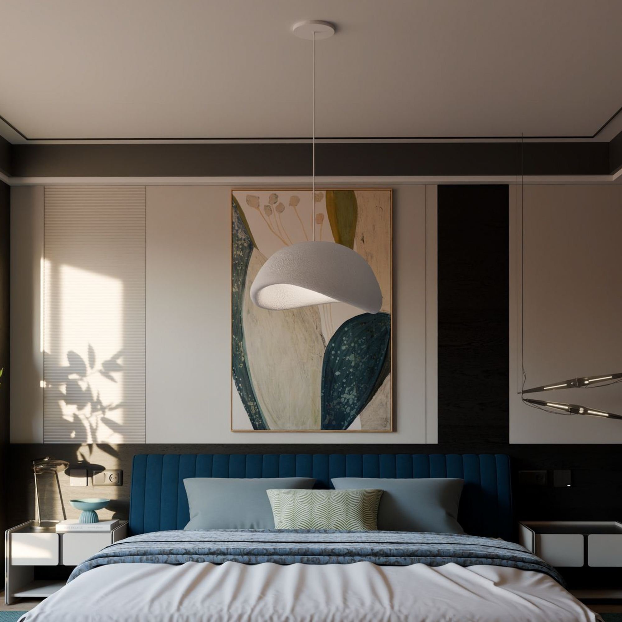 Candeeiro Teto Wabi Sabi Nomu Branco