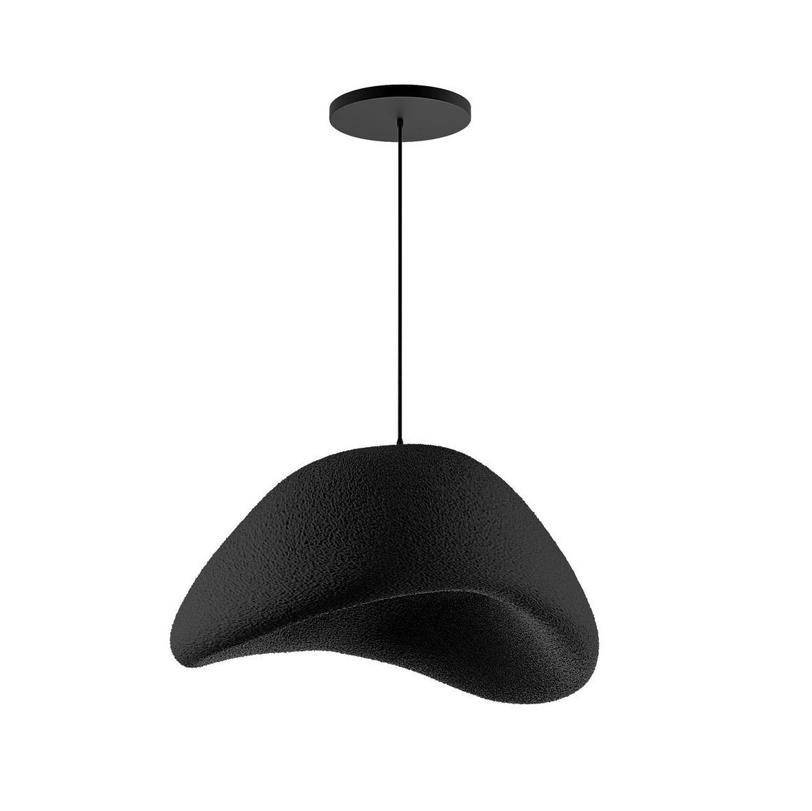 Candeeiro Teto Wabi Sabi Nomu Preto