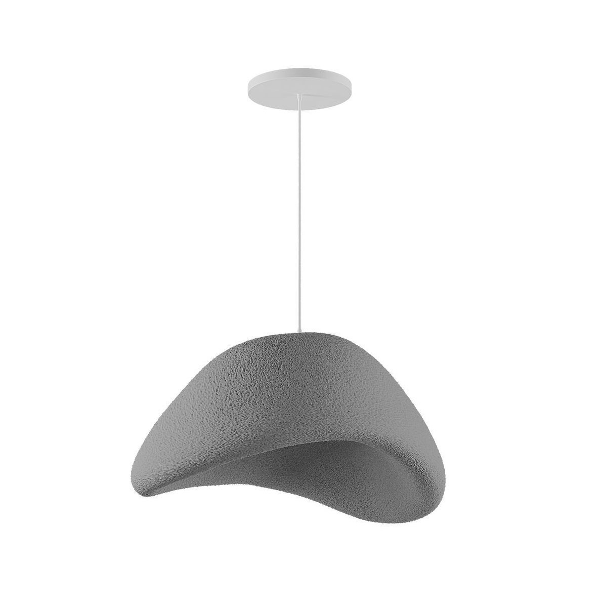 Candeeiro Teto Wabi Sabi Nomu Concrete Cinza