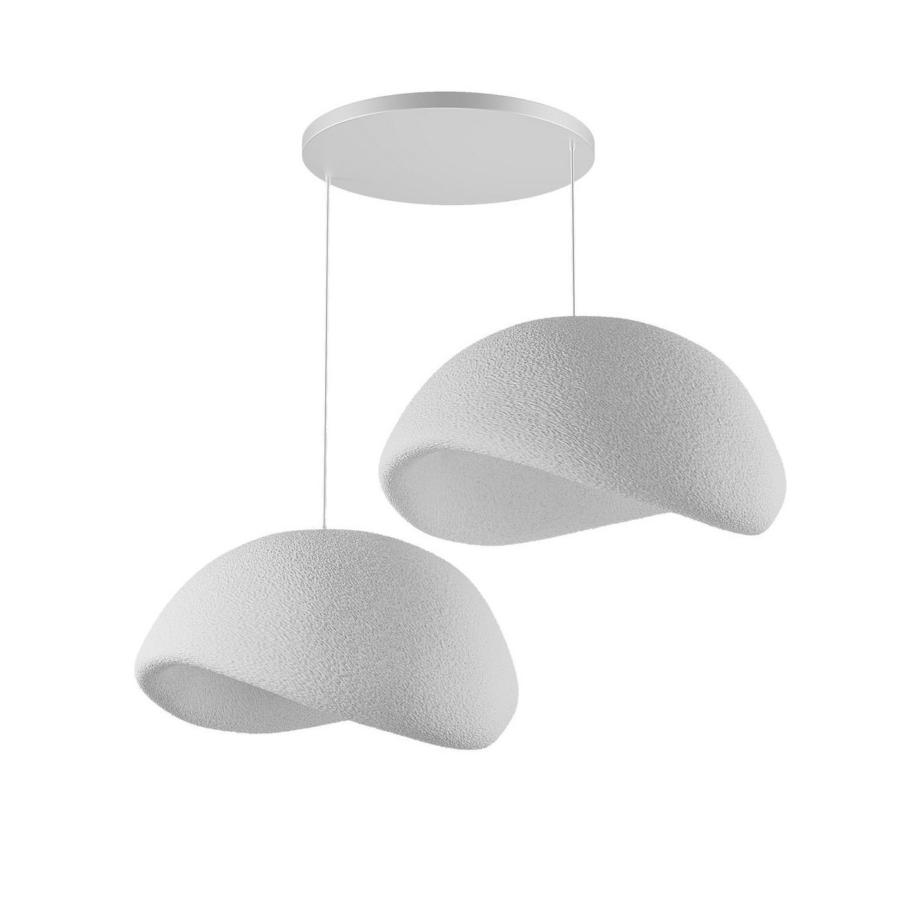 Candeeiro Teto Wabi Sabi Driftgrains Branco