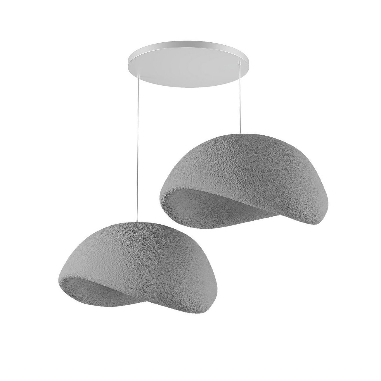 Candeeiro Teto Wabi Sabi Driftgrains Concrete Cinza