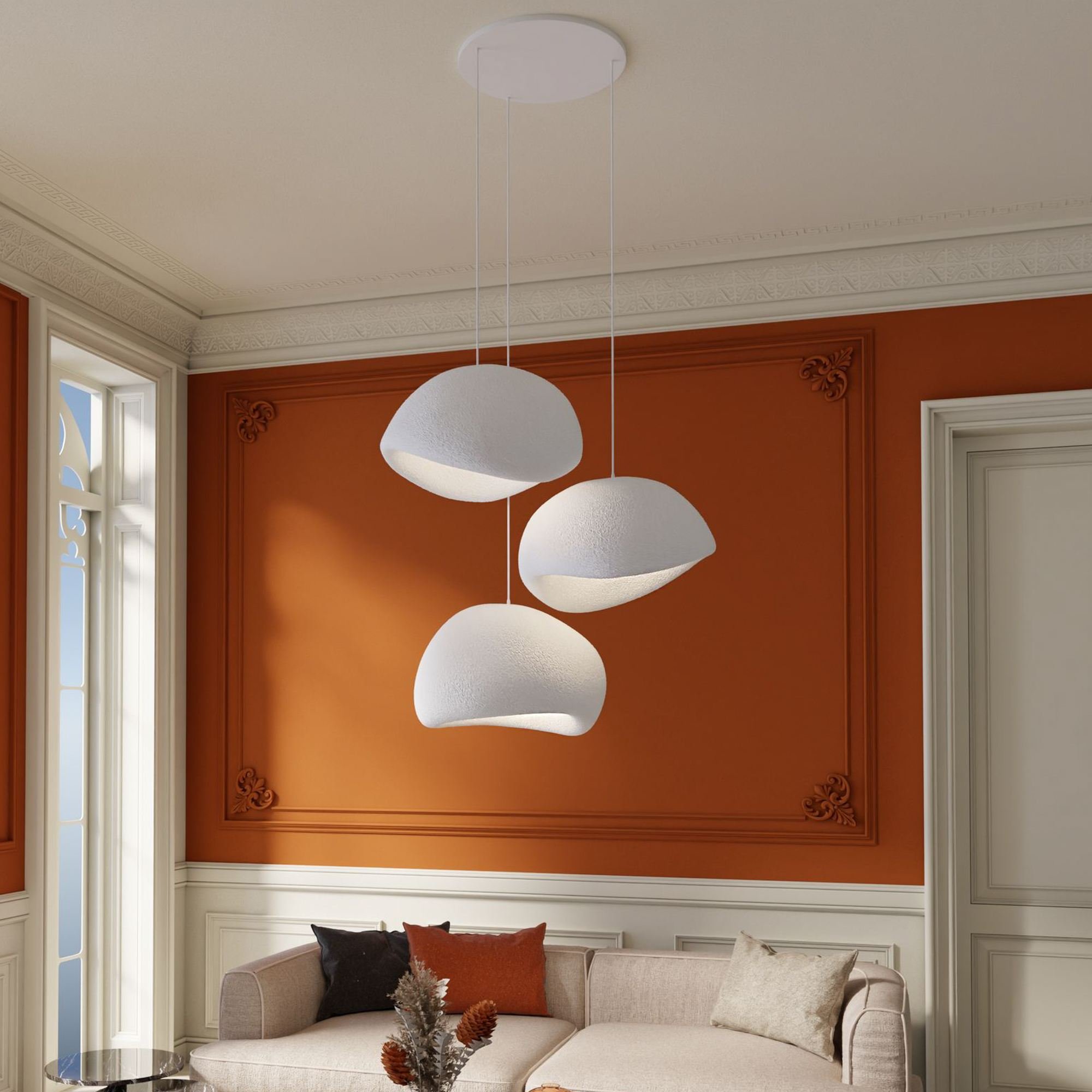 Candeeiro Teto Wabi Sabi Sandhollows Branco