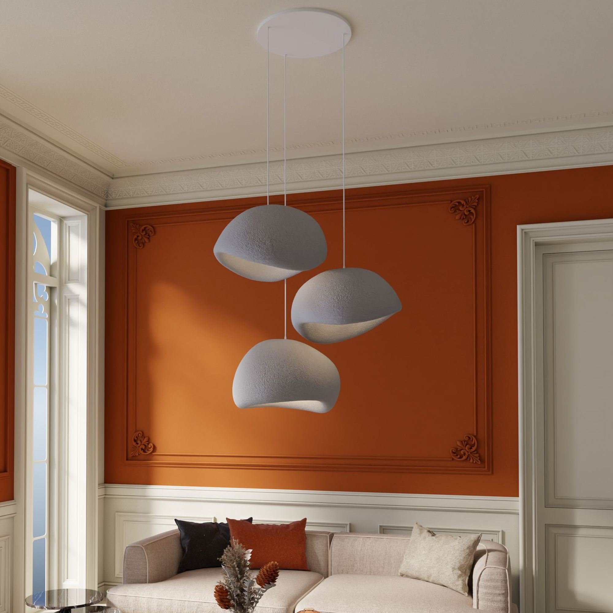 Candeeiro Teto Wabi Sabi Sandhollows Concrete Cinza