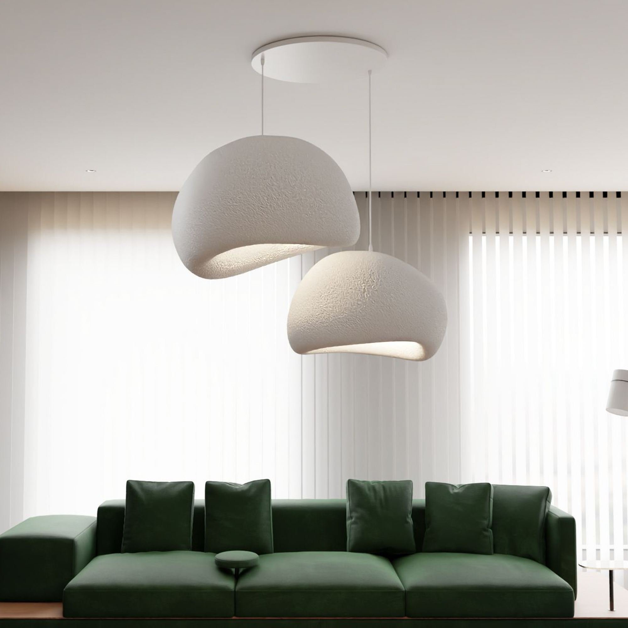 Candeeiro Teto Wabi Sabi Chalkforms Branco