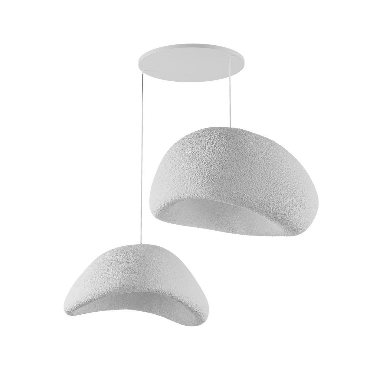 Candeeiro Teto Wabi Sabi Plasterglows Branco