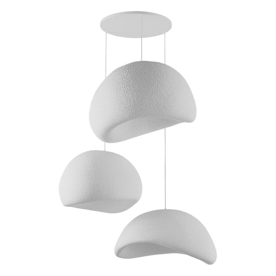 Candeeiro Teto Wabi Sabi Shibumi Orbs Branco