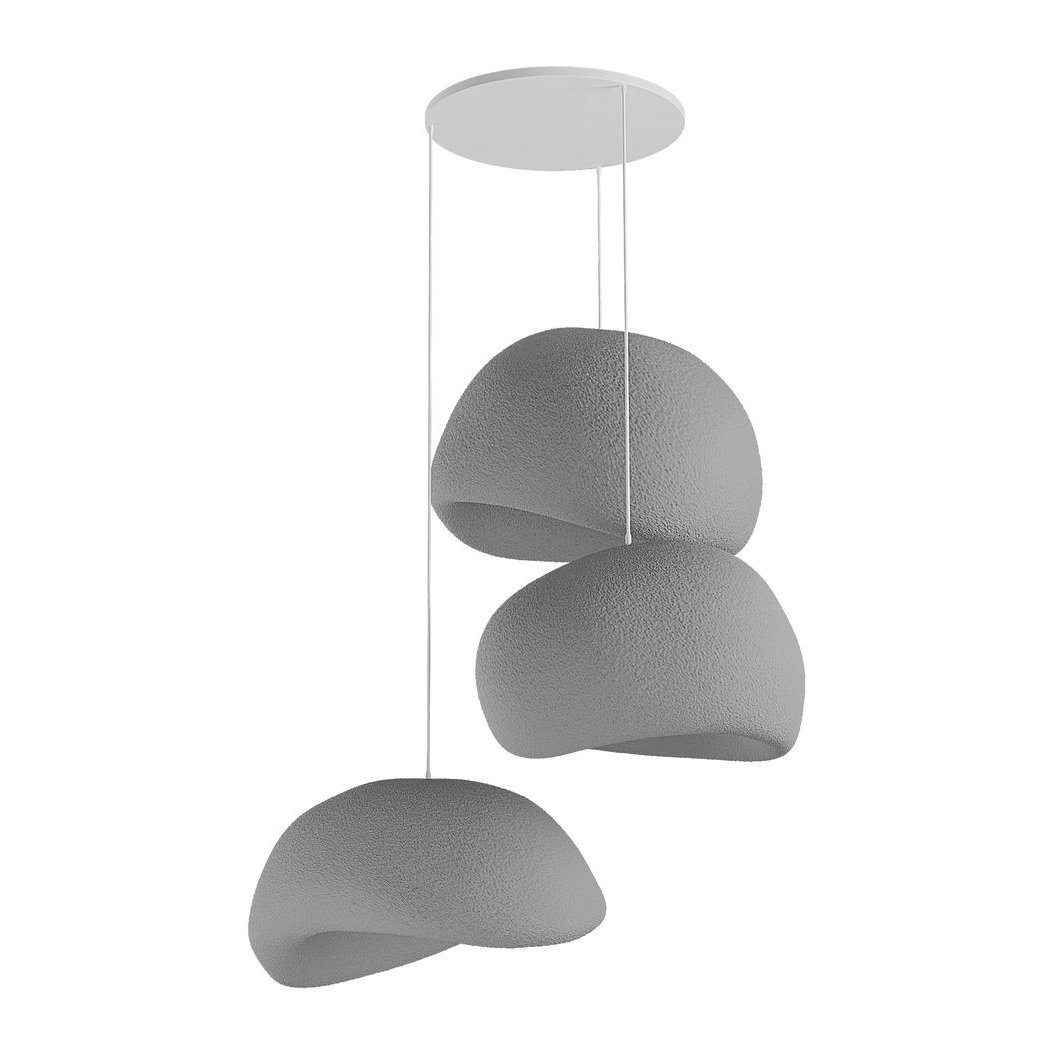 Candeeiro Teto Wabi Sabi Shibumi Orbs Concrete Cinza