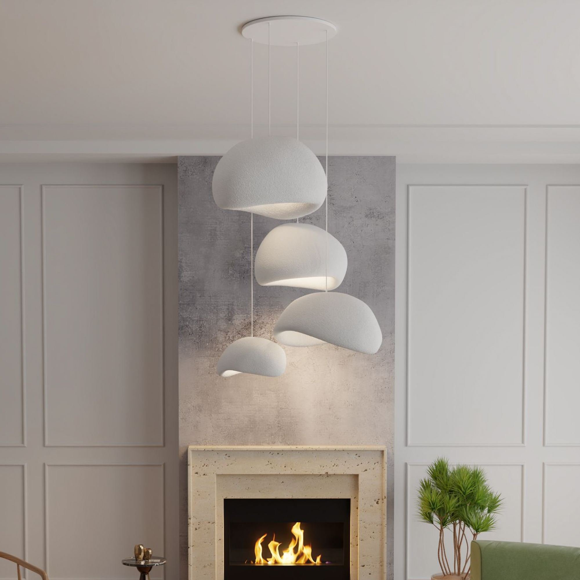 Candeeiro Teto Wabi Sabi Sabi Glows Branco