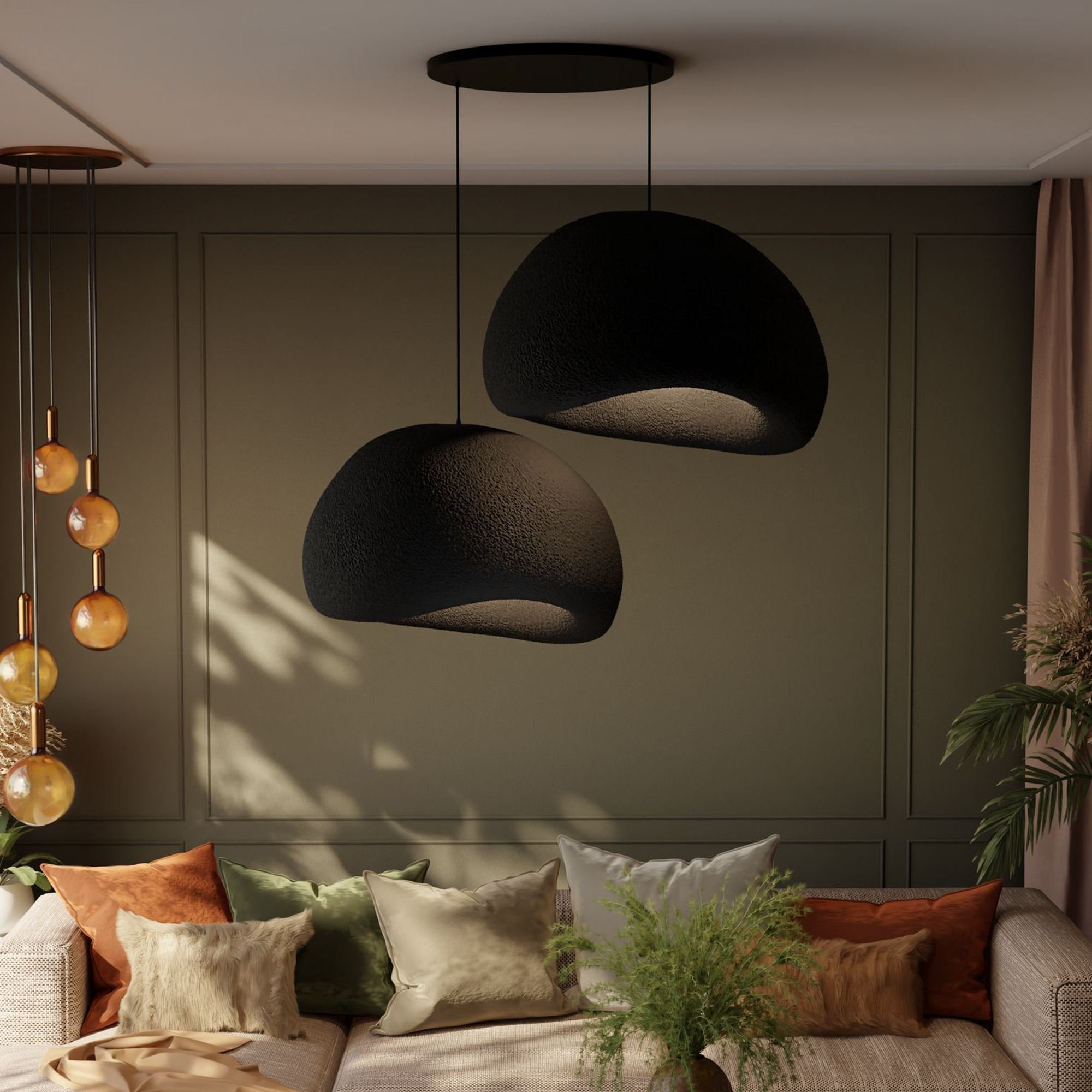 Candeeiro Teto Wabi Sabi Dustfalls Preto