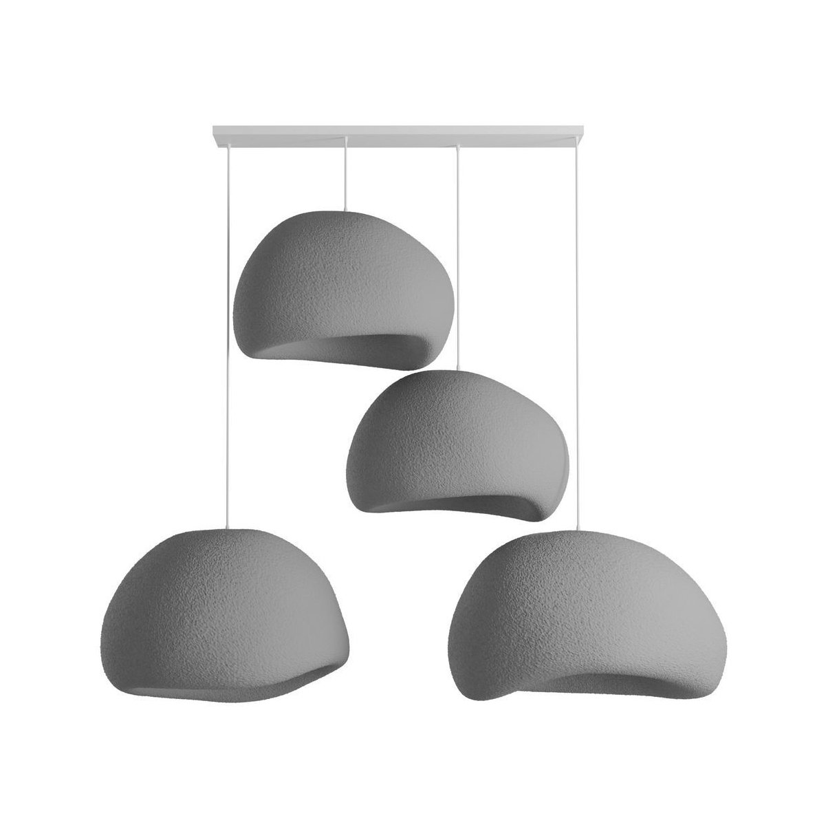 Candeeiro Teto Wabi Sabi Yugen Lights Concrete Cinza