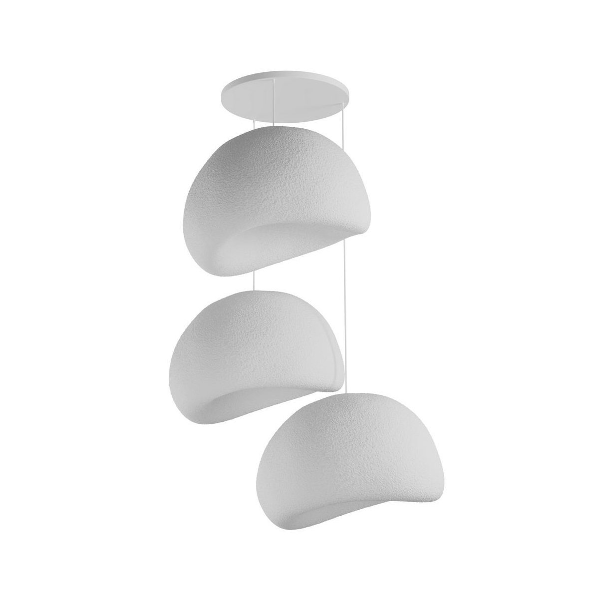 Candeeiro Teto Wabi Sabi Nami Branco