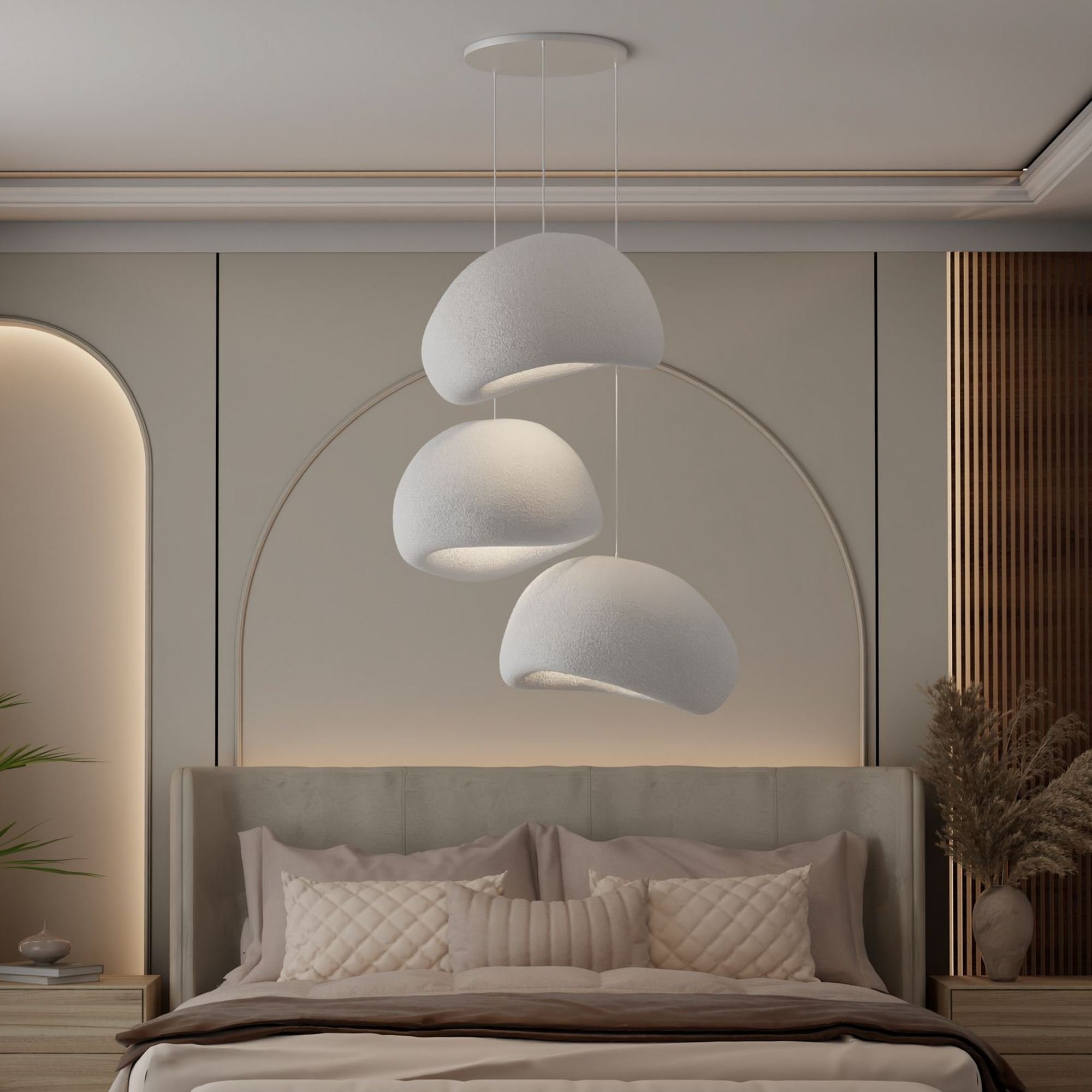 Candeeiro Teto Wabi Sabi Nami Branco