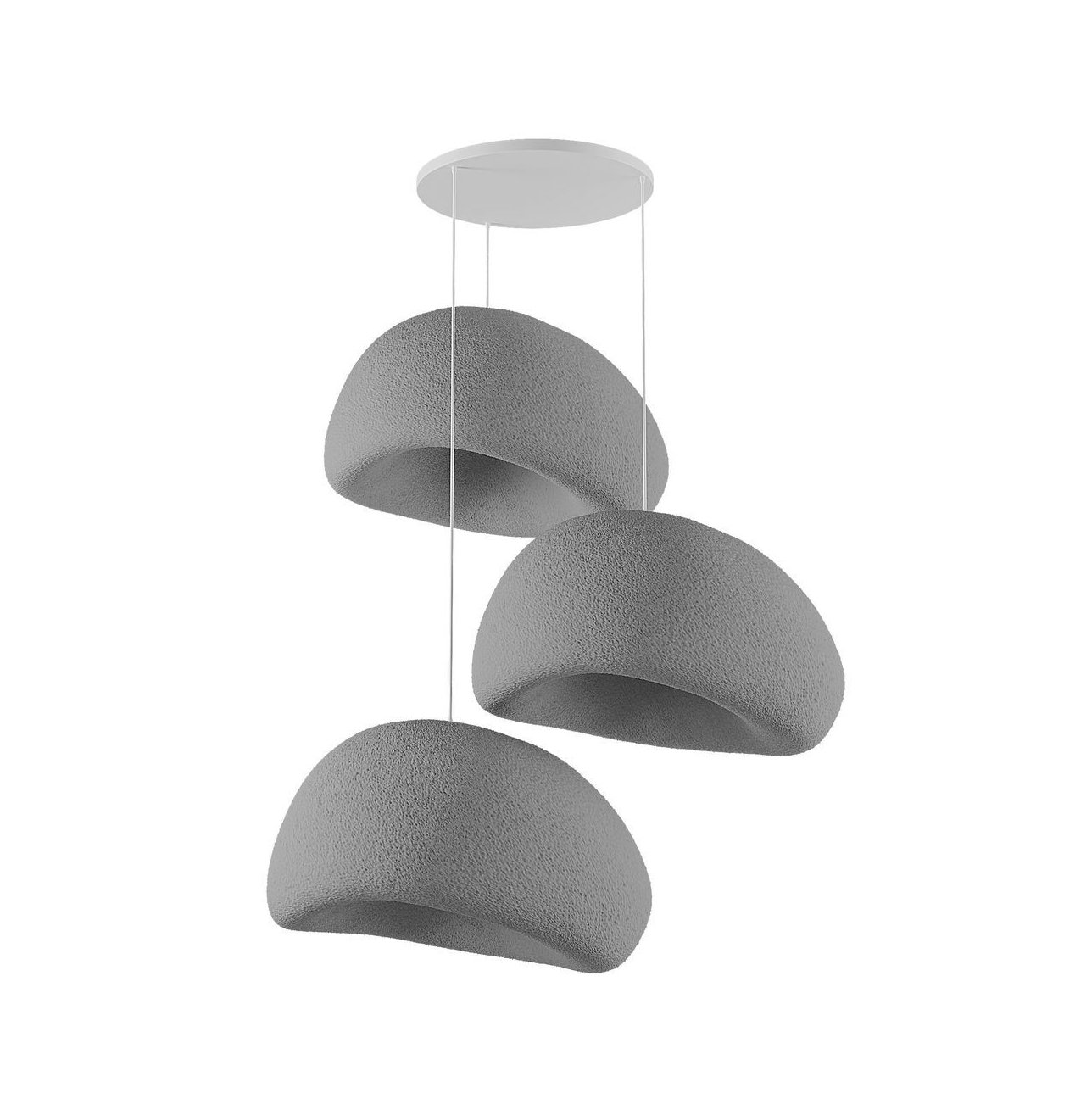 Candeeiro Teto Wabi Sabi Nami Concrete Cinza