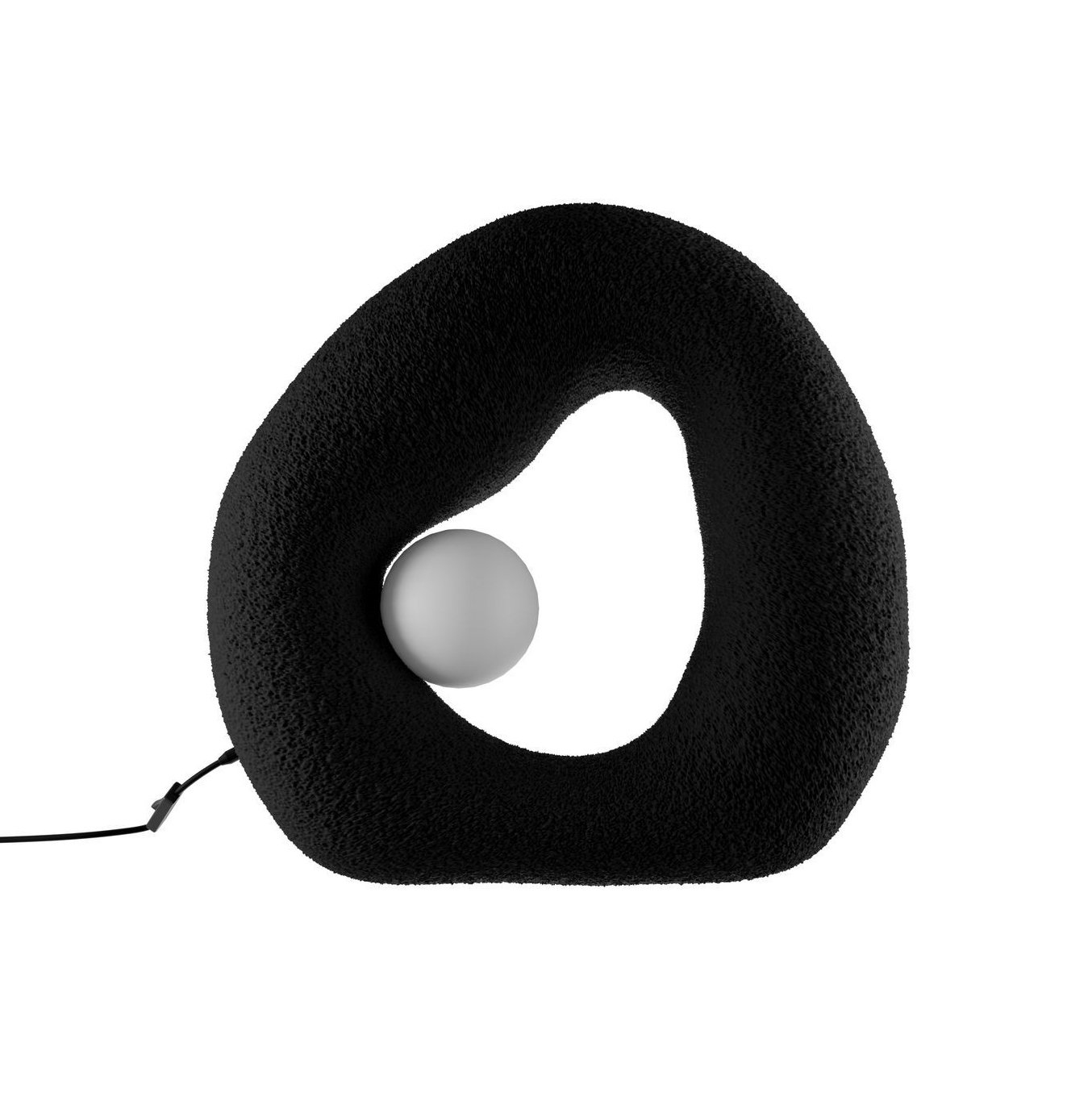 Candeeiro Mesa Wabi Sabi Pond Preto