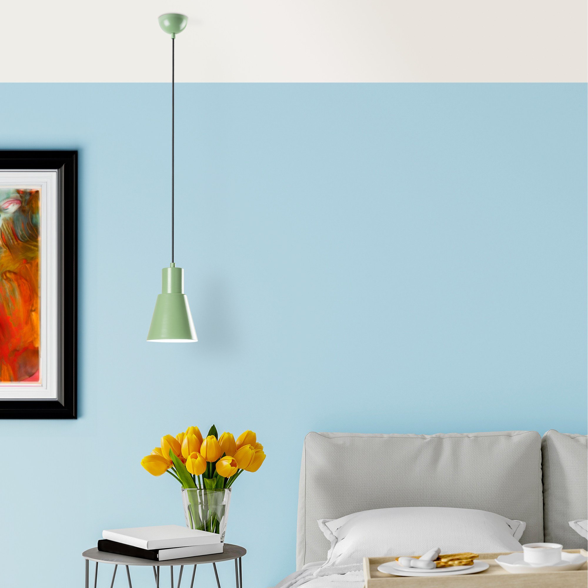 Candeeiro Teto Konikkem Menta