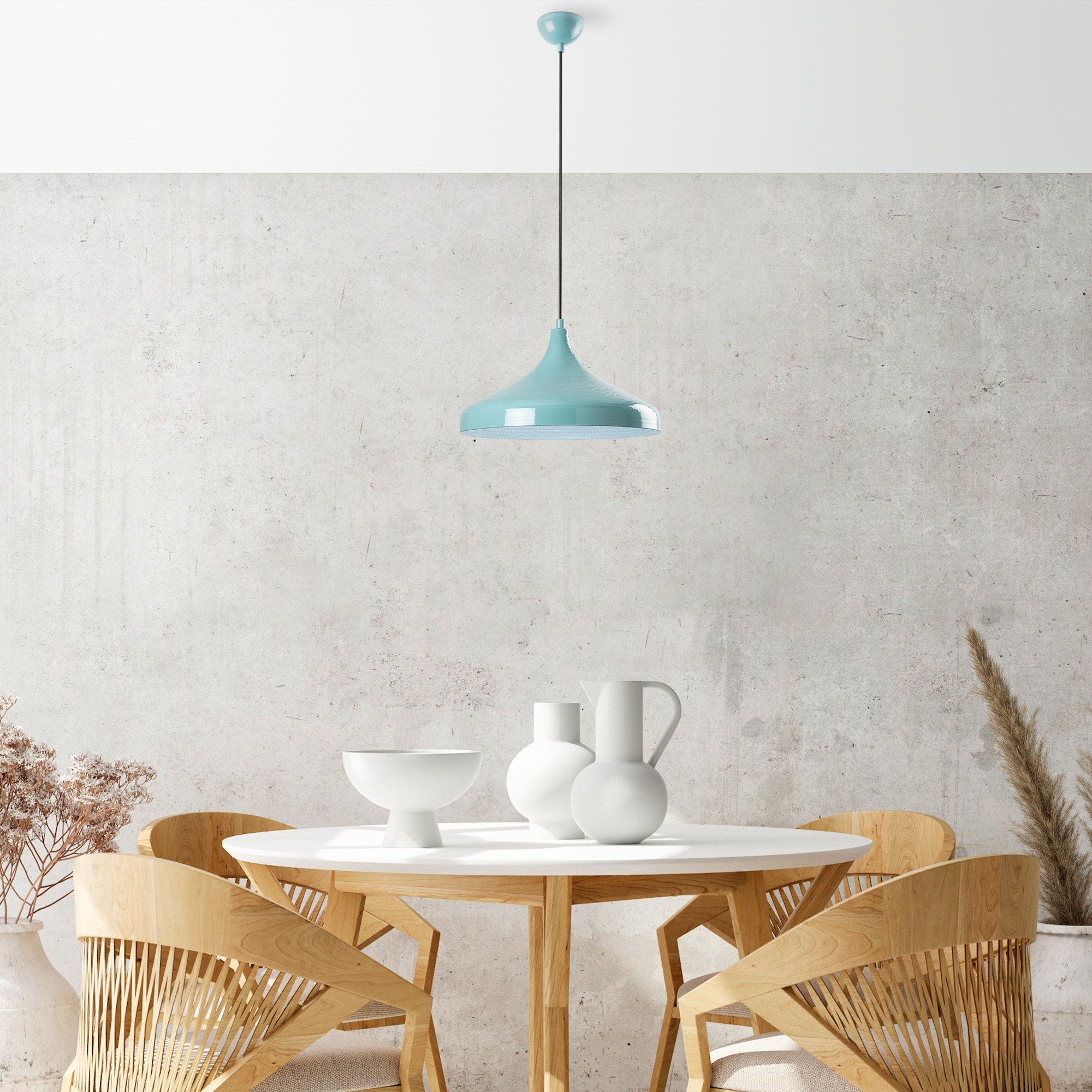 Candeeiro Teto Tattoo Turquesa