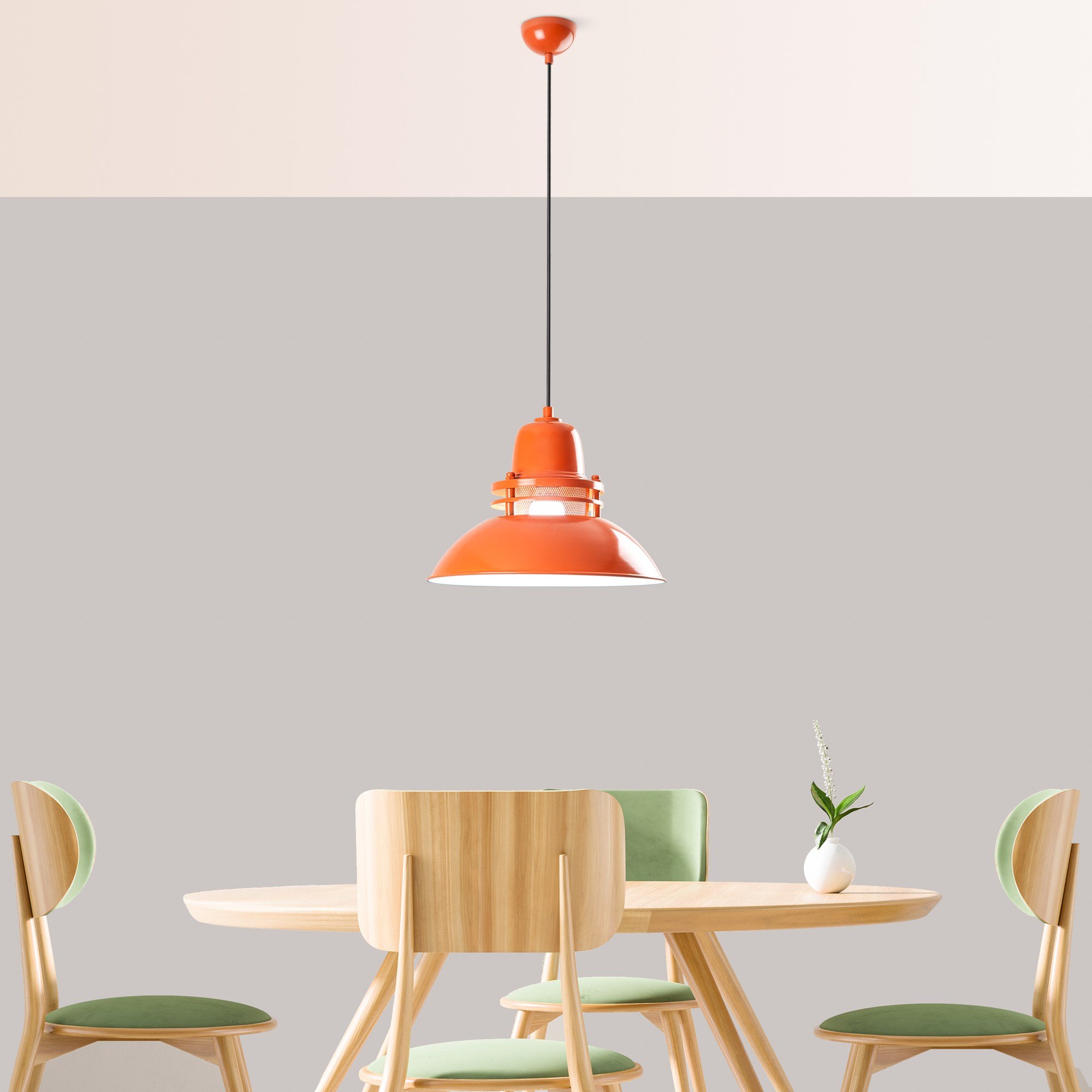 Candeeiro Teto Tibet Laranja