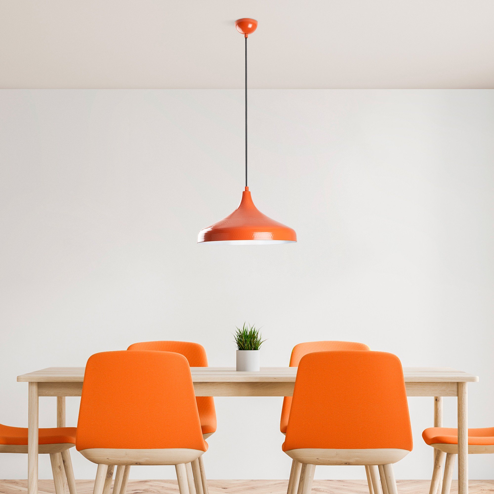 Candeeiro Teto Tattoo Laranja