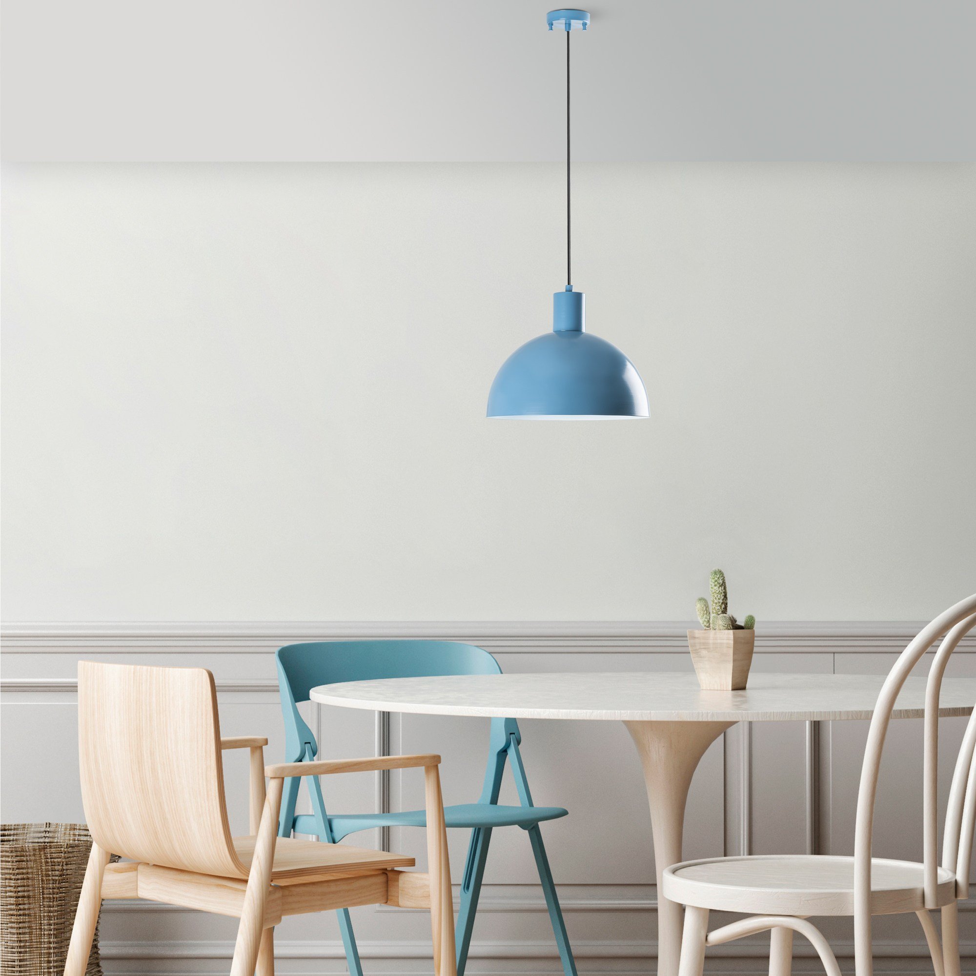 Candeeiro Teto Kure 993 Azul Claro