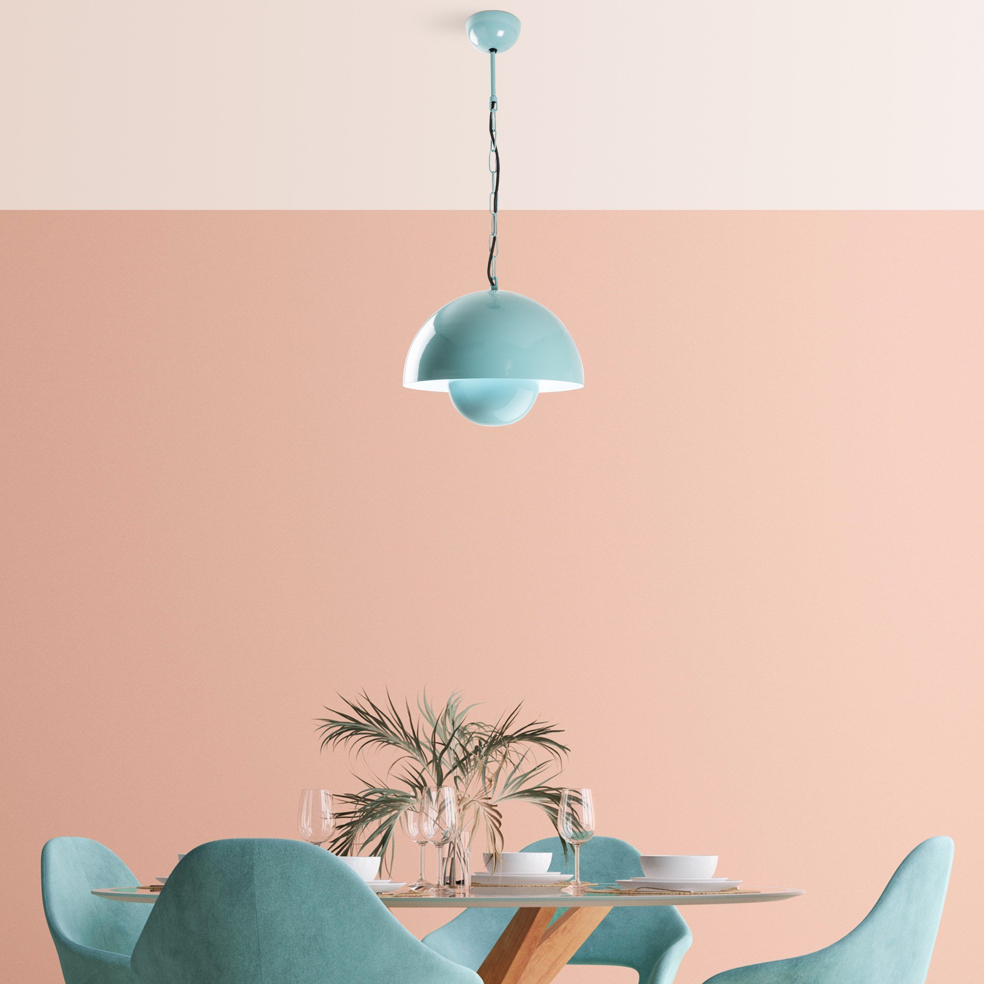Candeeiro Teto Kure 2676 Turquesa