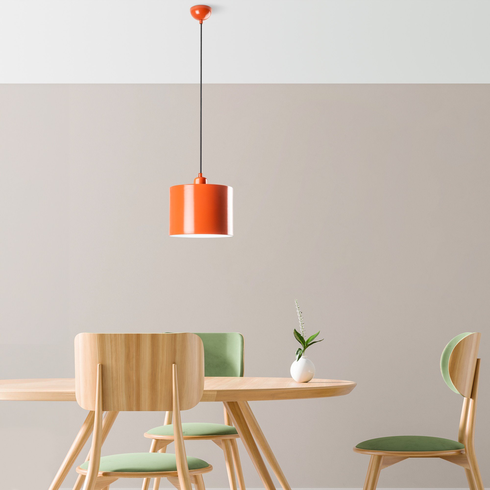 Candeeiro Teto Duz Laranja