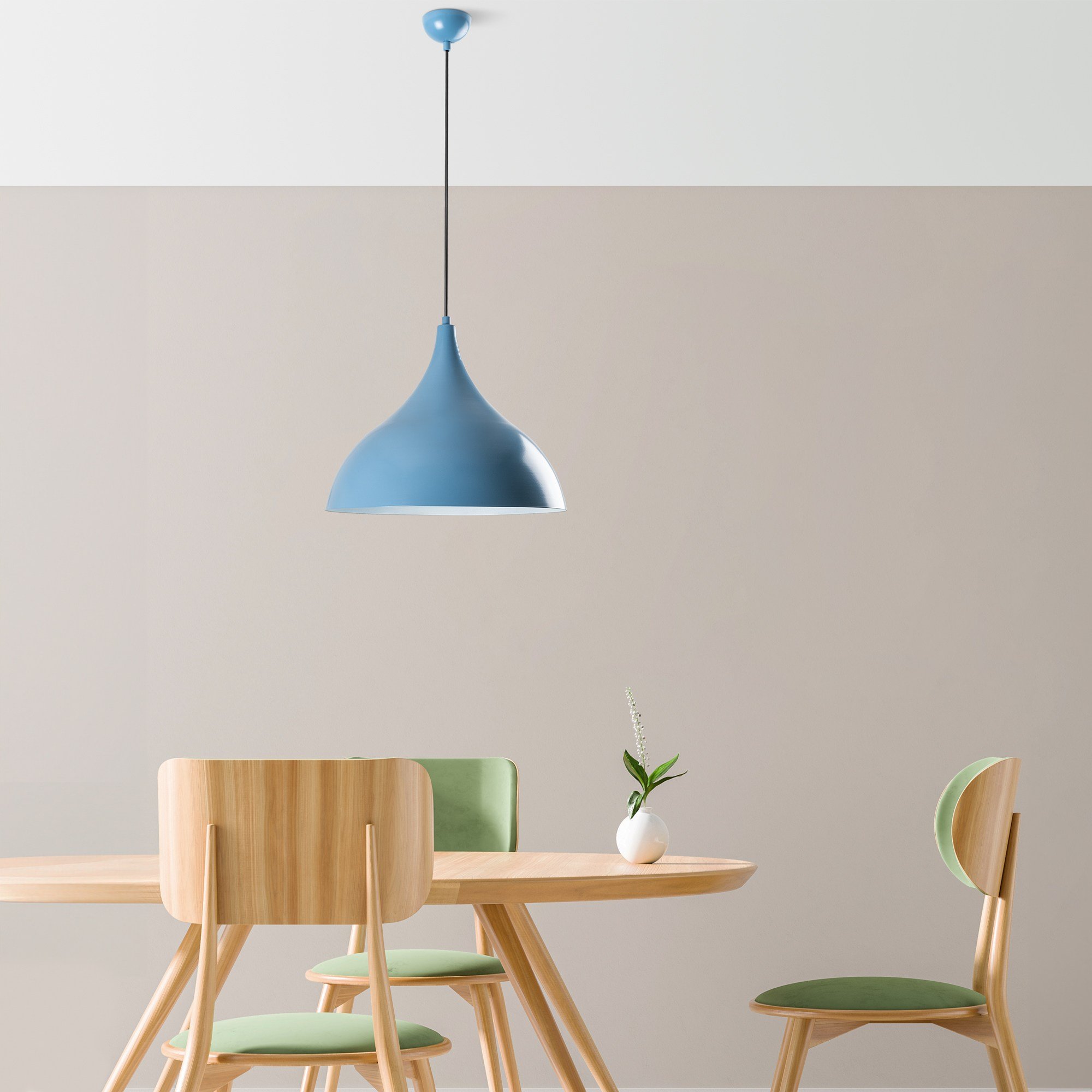 Candeeiro Teto Bitlisim Azul Claro