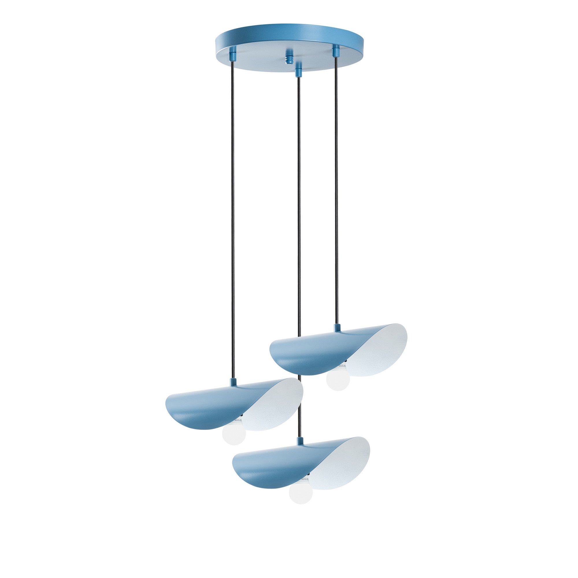 Candeeiro Teto Eger Mr 964 Azul Claro