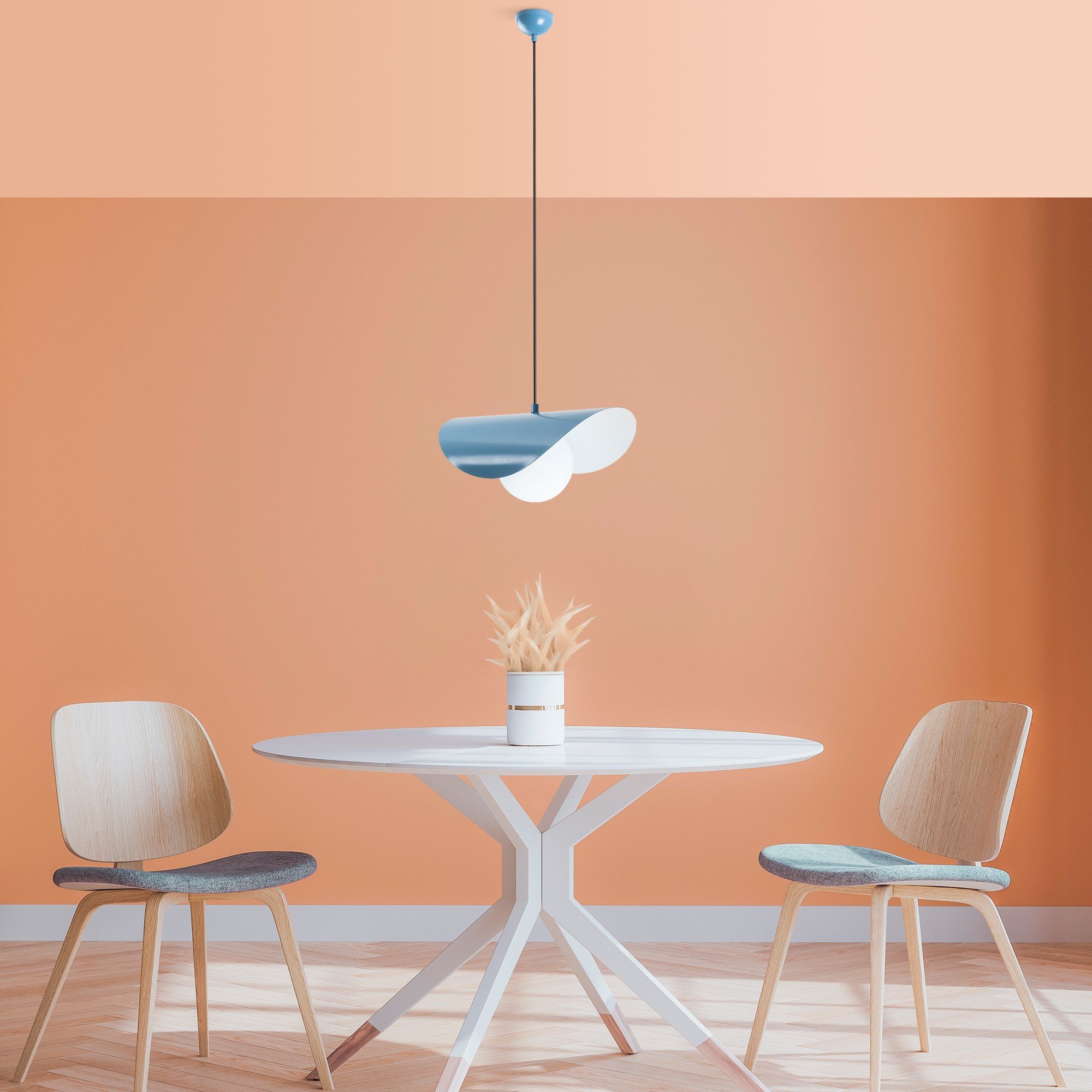 Candeeiro Teto Vatoz Nus 2866 Azul Claro