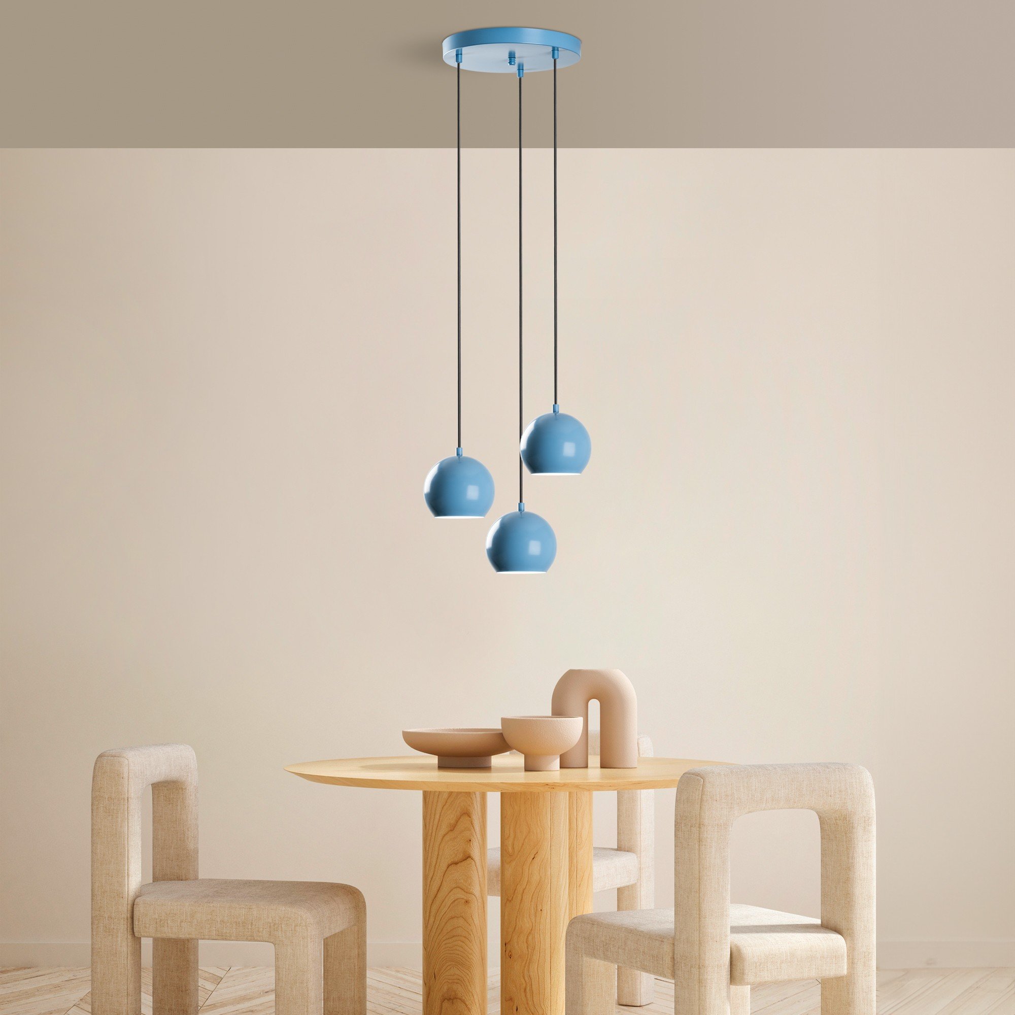 Candeeiro Teto Top 15 241 1 Azul Claro