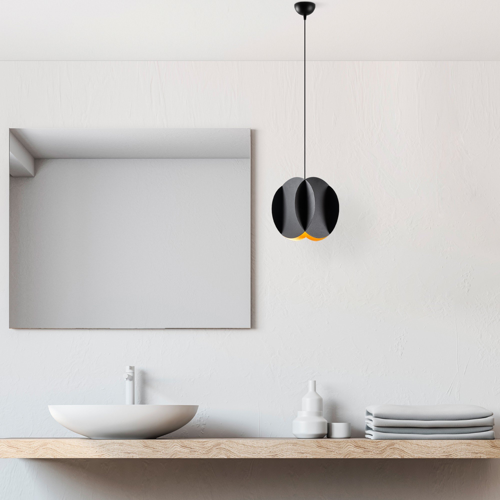 Candeeiro Teto Corner 13778 Preto