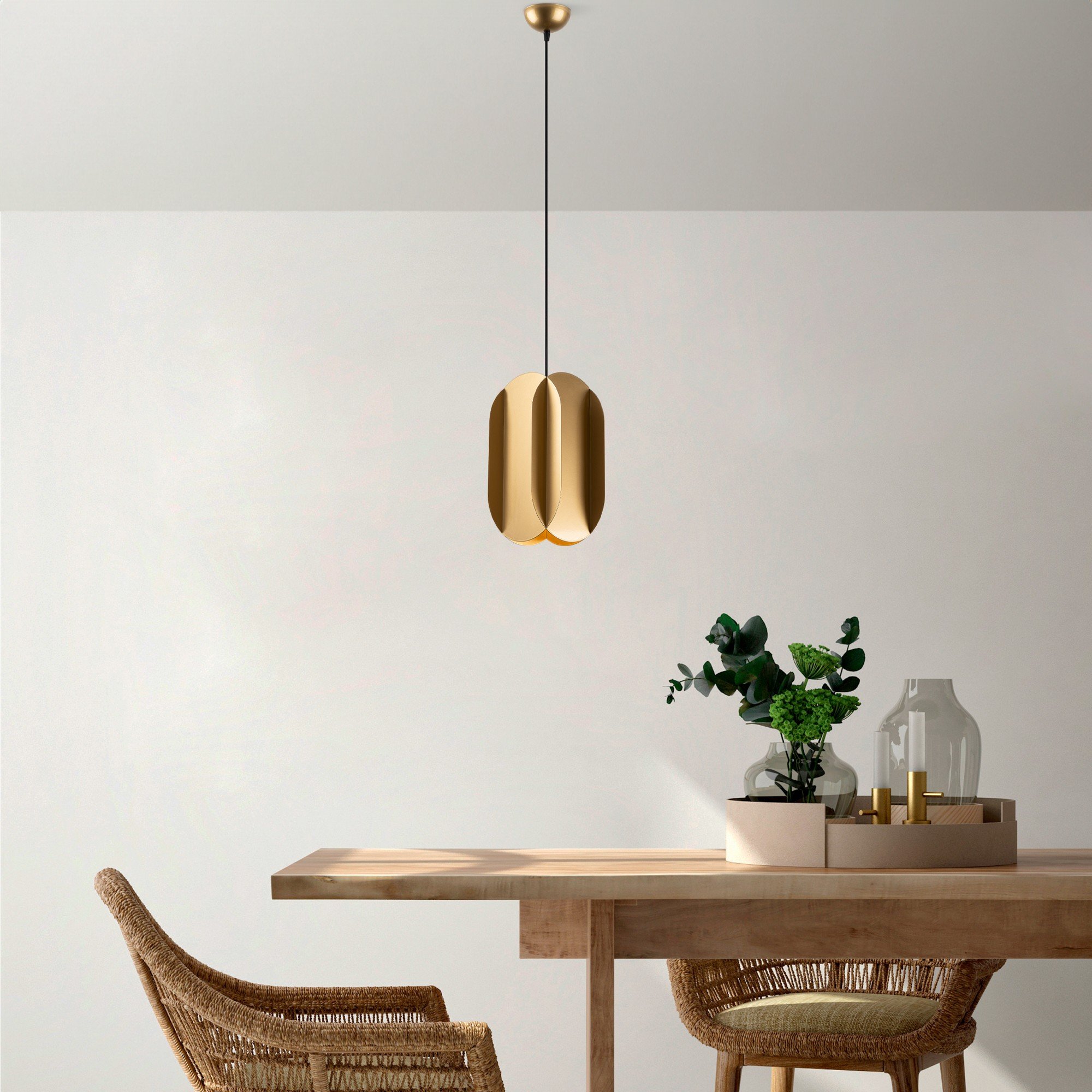 Candeeiro Teto Corner 13784 Dourado