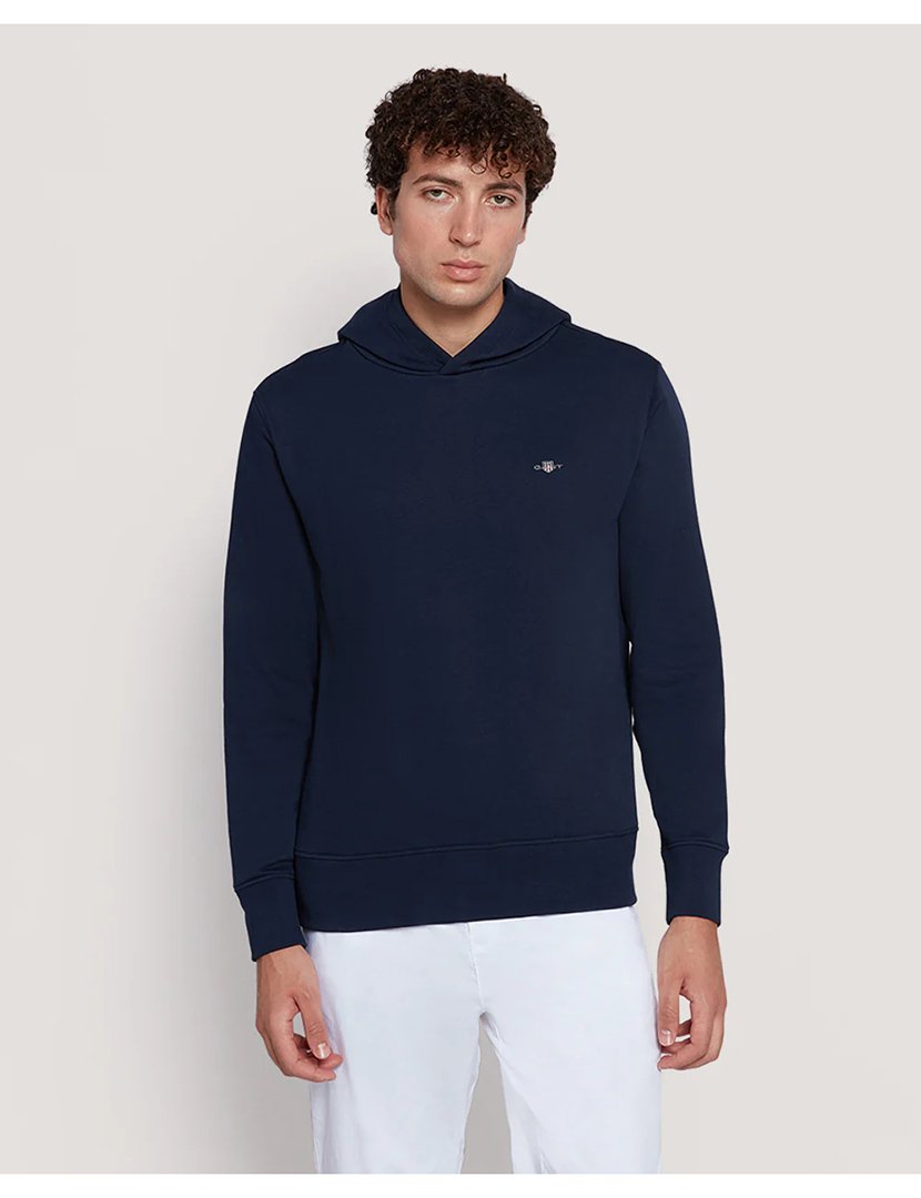 Sweatshirt Shield Logo Homem Azul Marinho