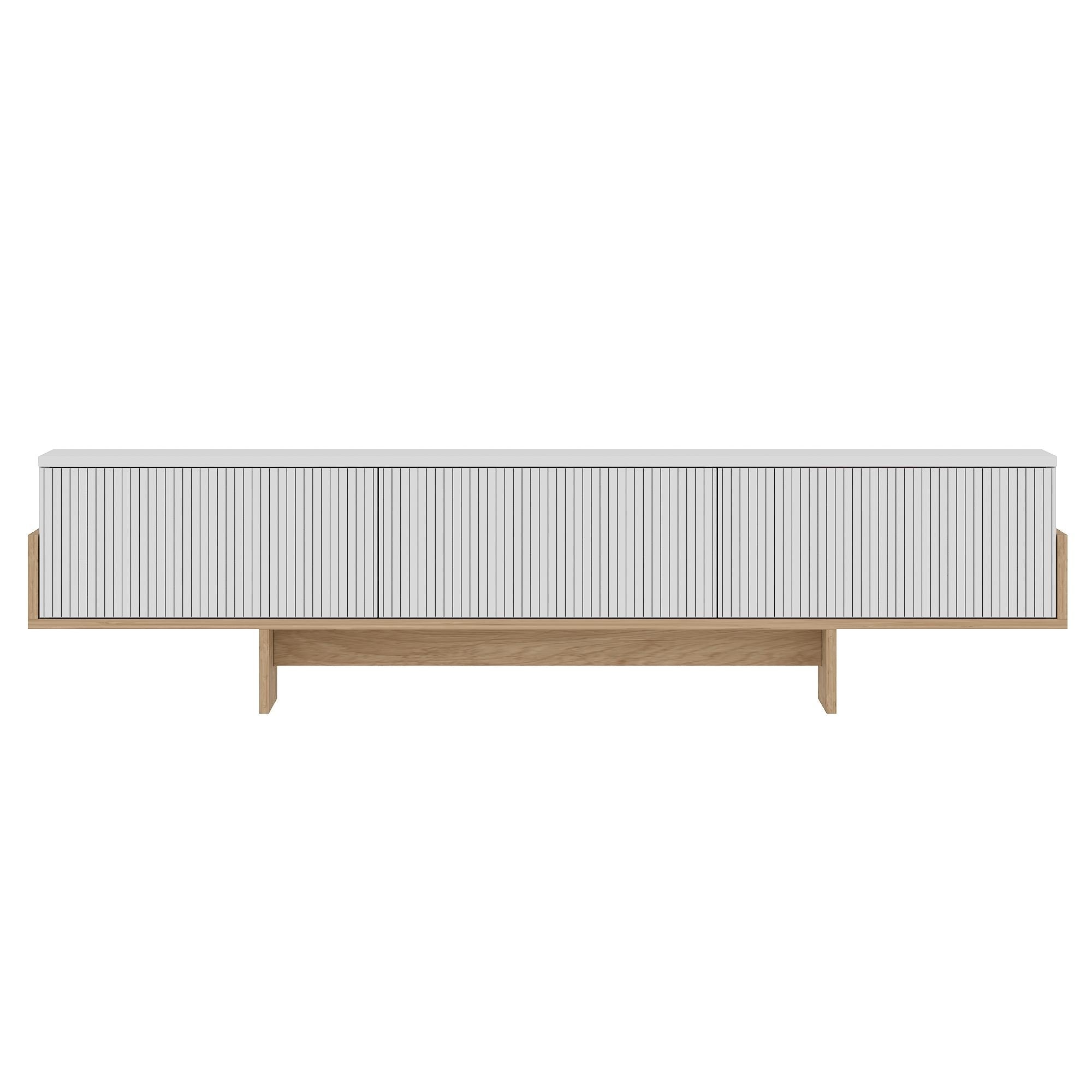 Móvel TV Hege Branco Sapphire Carvalho