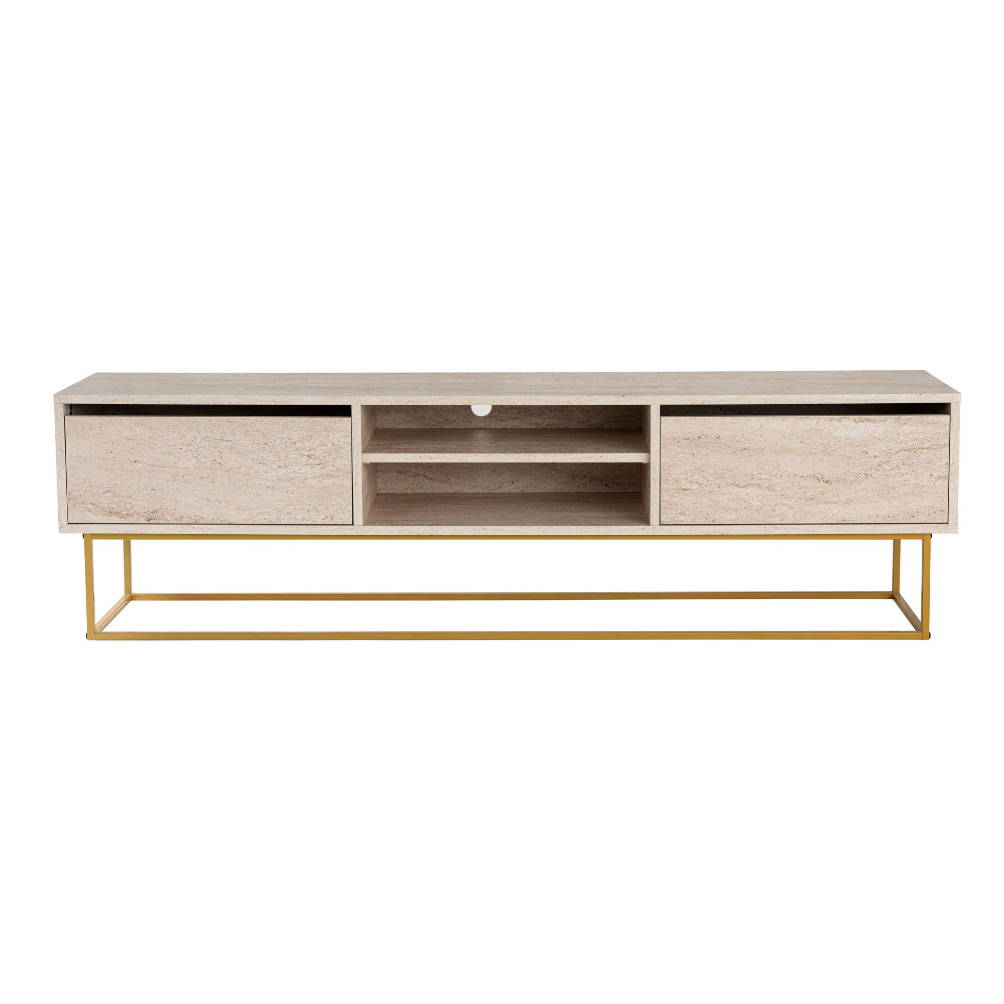 Móvel TV Escape 180 Dourado Travertine