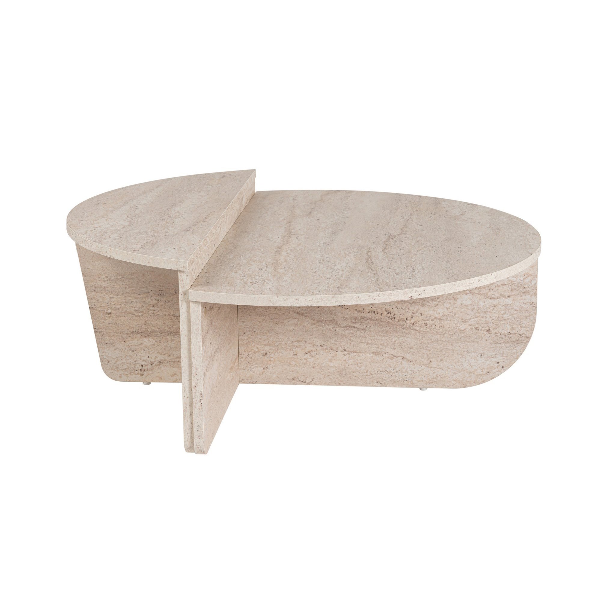 Mesa Centro Orion Travertine
