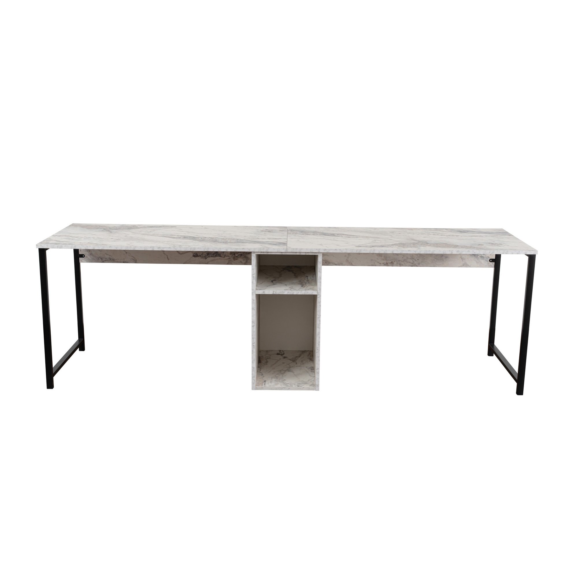 Secretária Twin Study Desk Freesia Mármore Preto