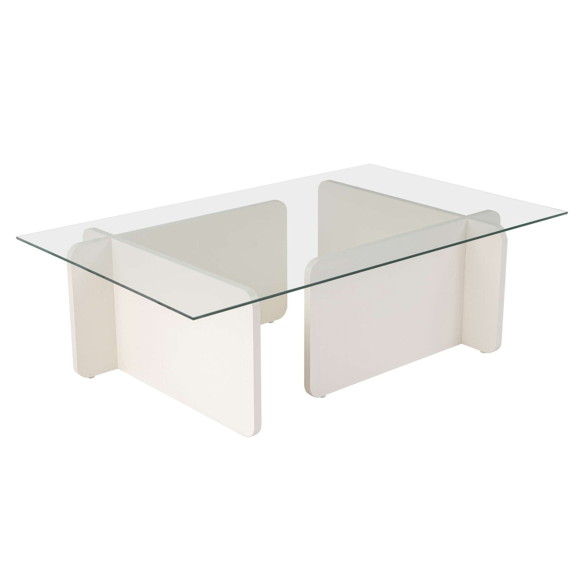 Mesa Centro Flavio Wooden Branco