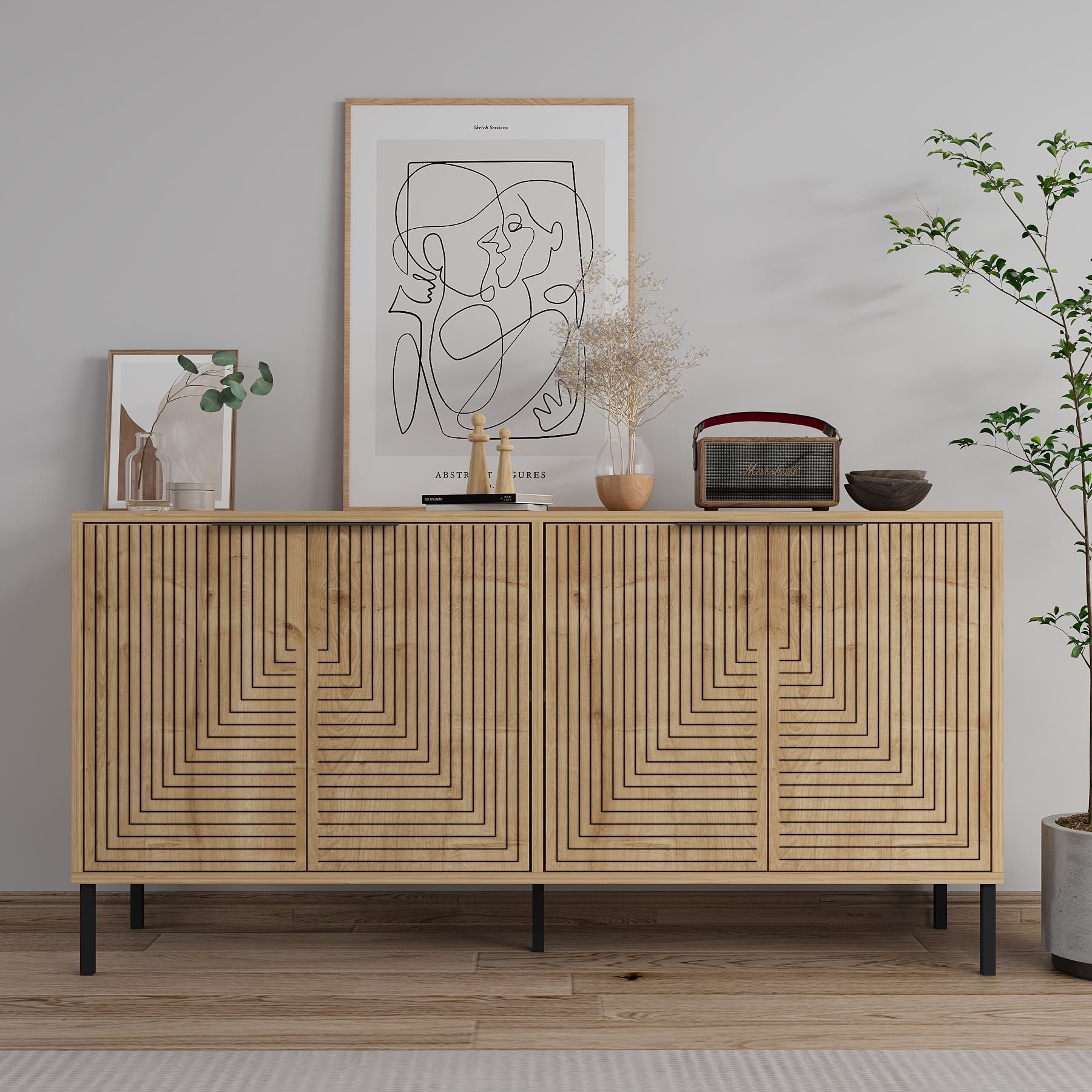 Aparador Lurea Sapphire Carvalho