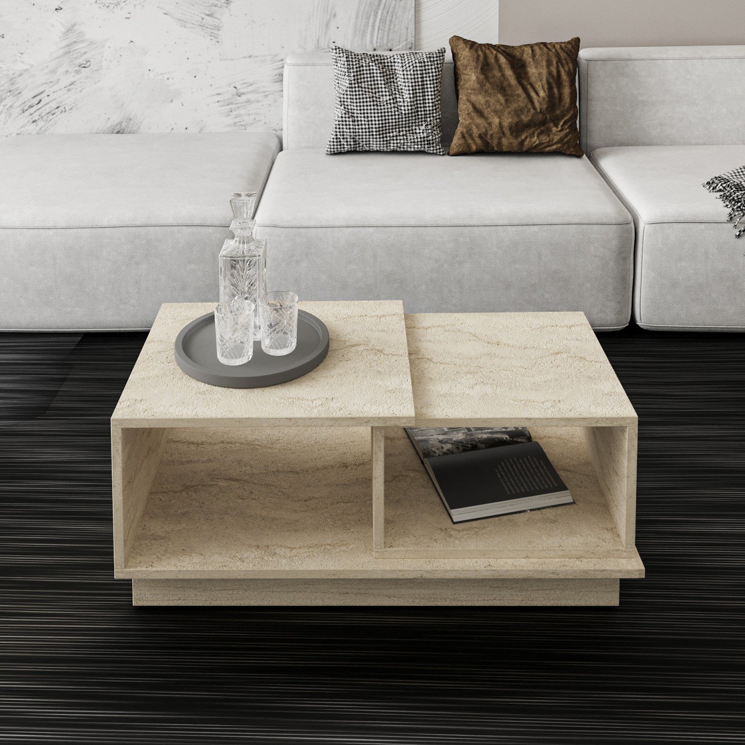 Mesa Centro Consept Travertine