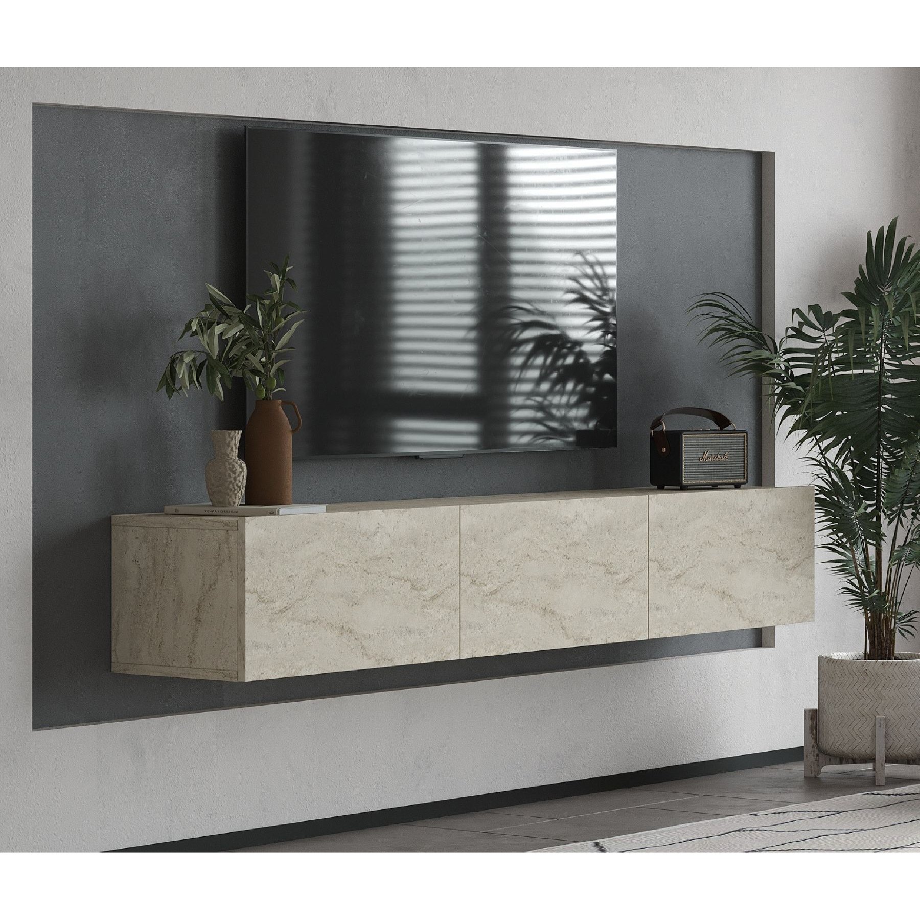 Móvel TV Alfa Travertine