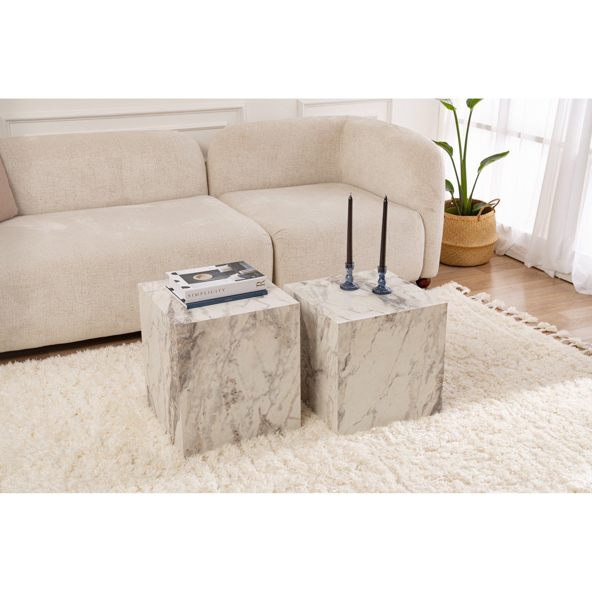 Conjunto Mesa Centro Küp Set Freesia
