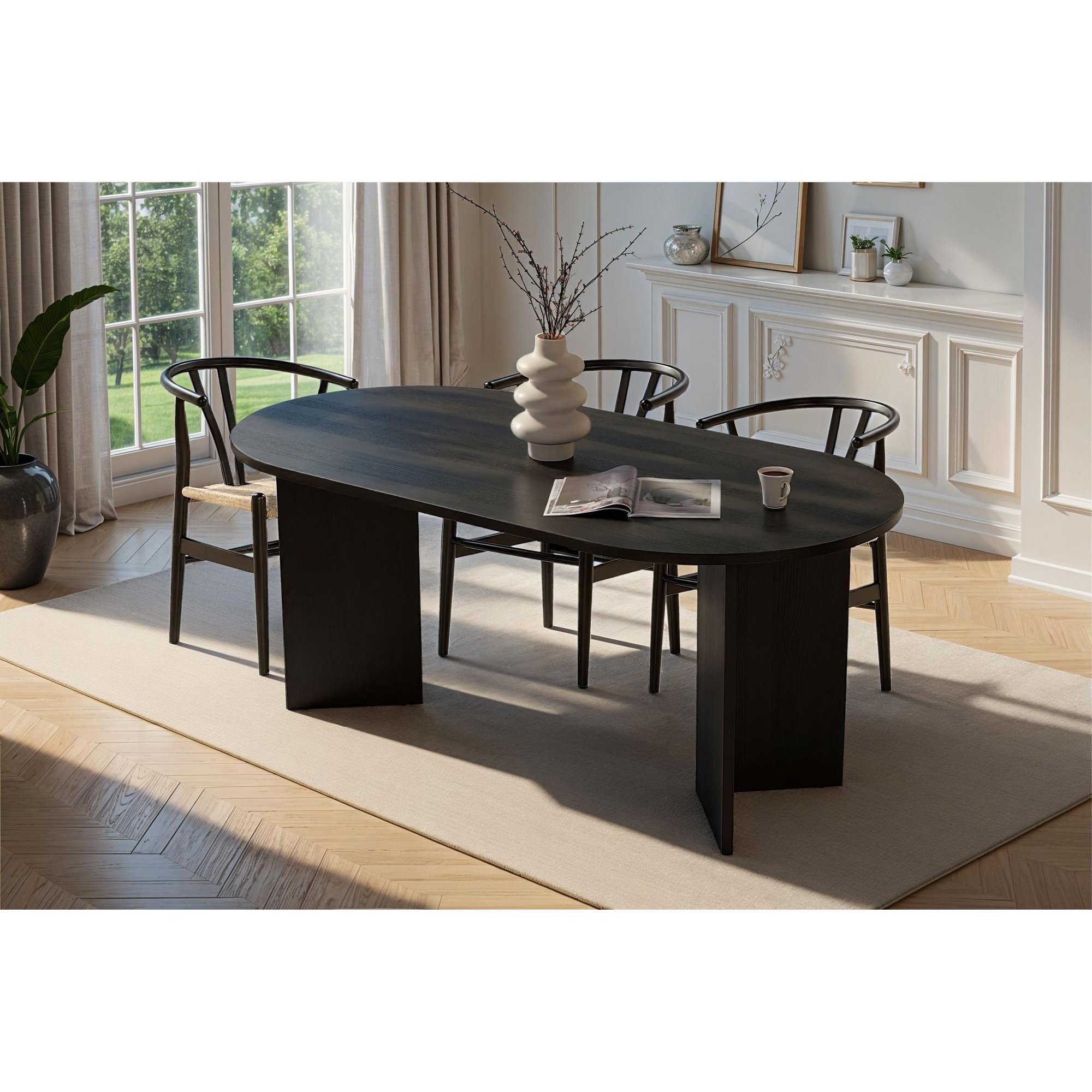 Mesa Jantar Sablin Wood Preto