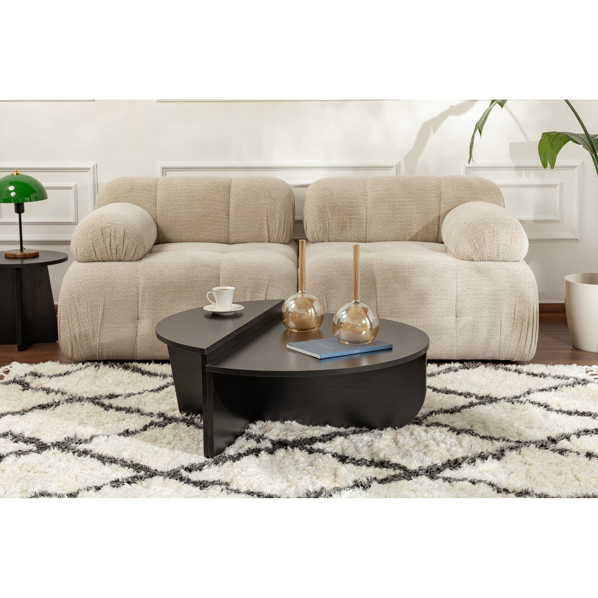 Mesa Centro Orion Wood Preto V2