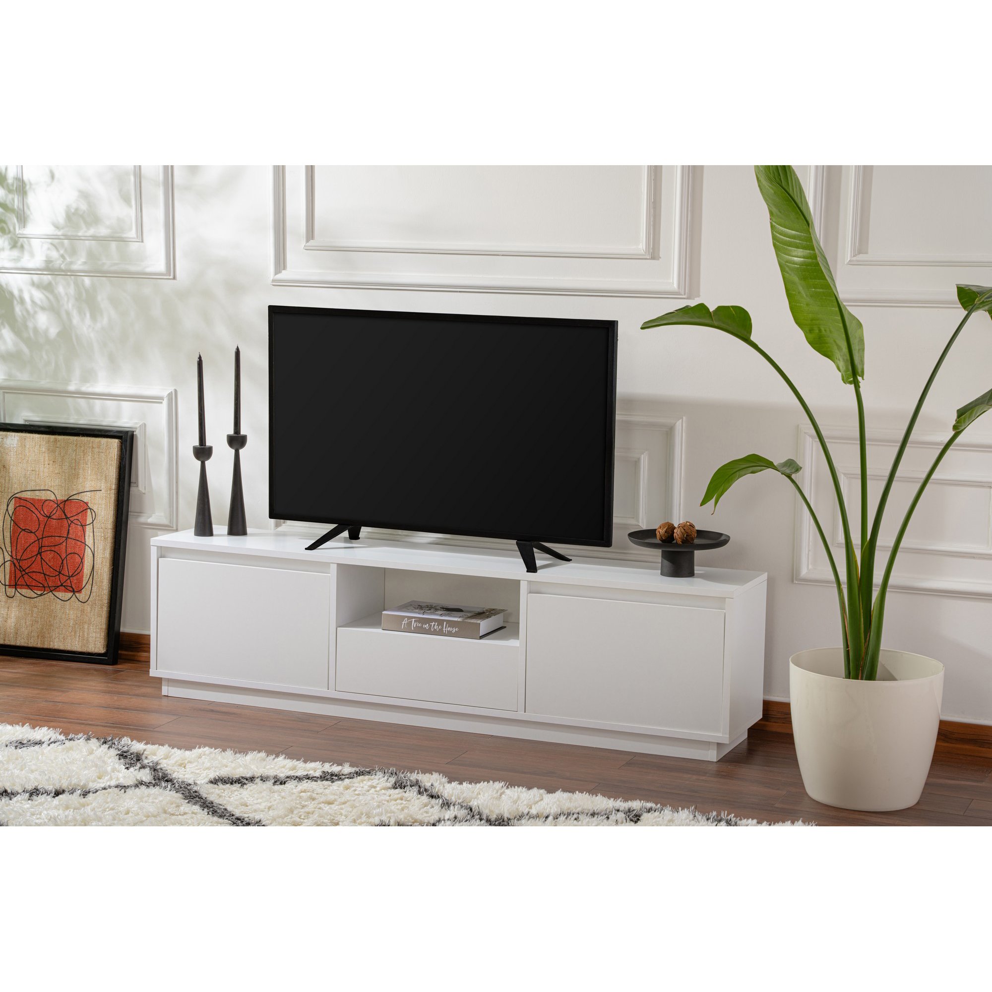 Móvel TV Vanguard Natural Branco