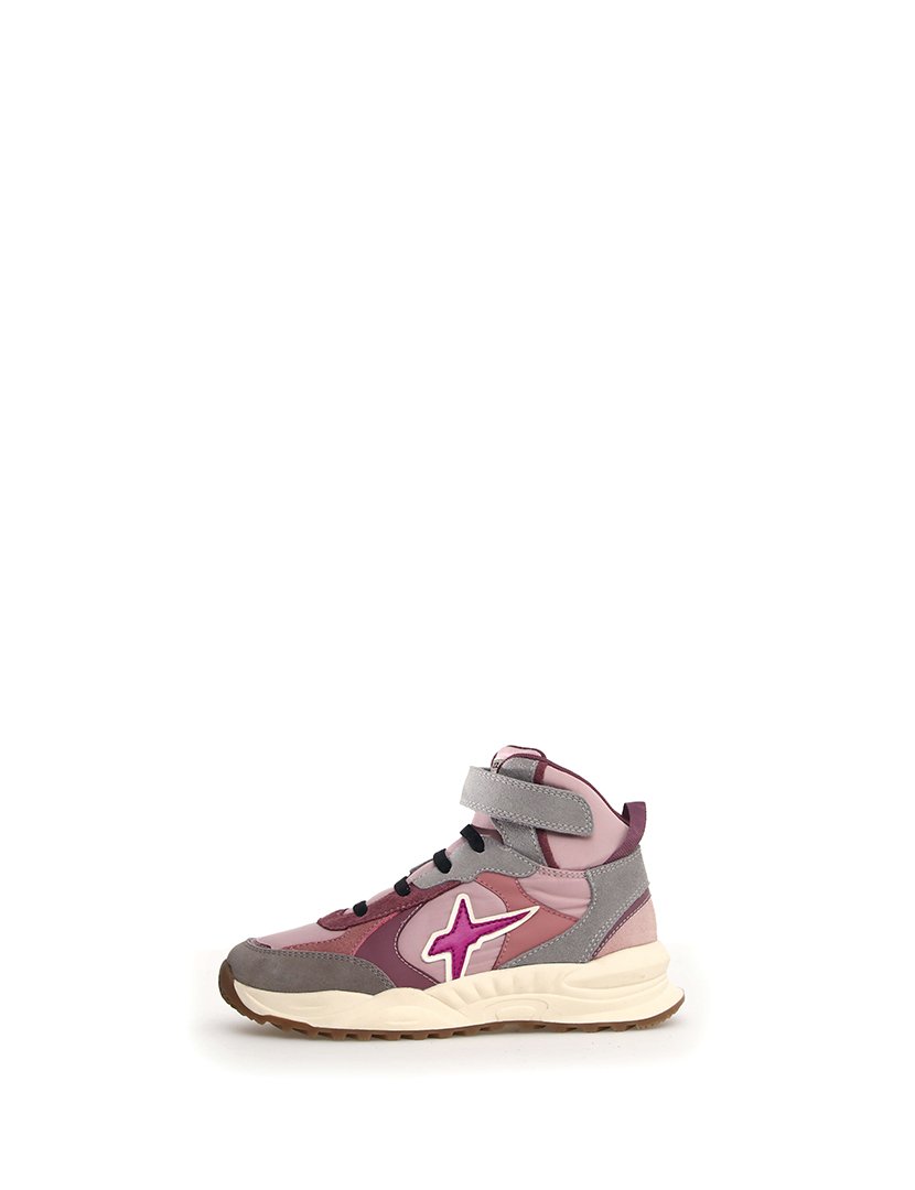 Ténis Menina Cinzento e Rosa