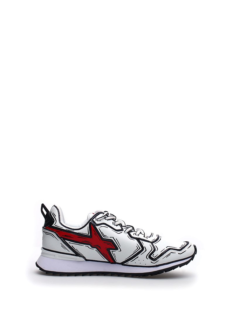 Ténis Homem Branco e Vermelho