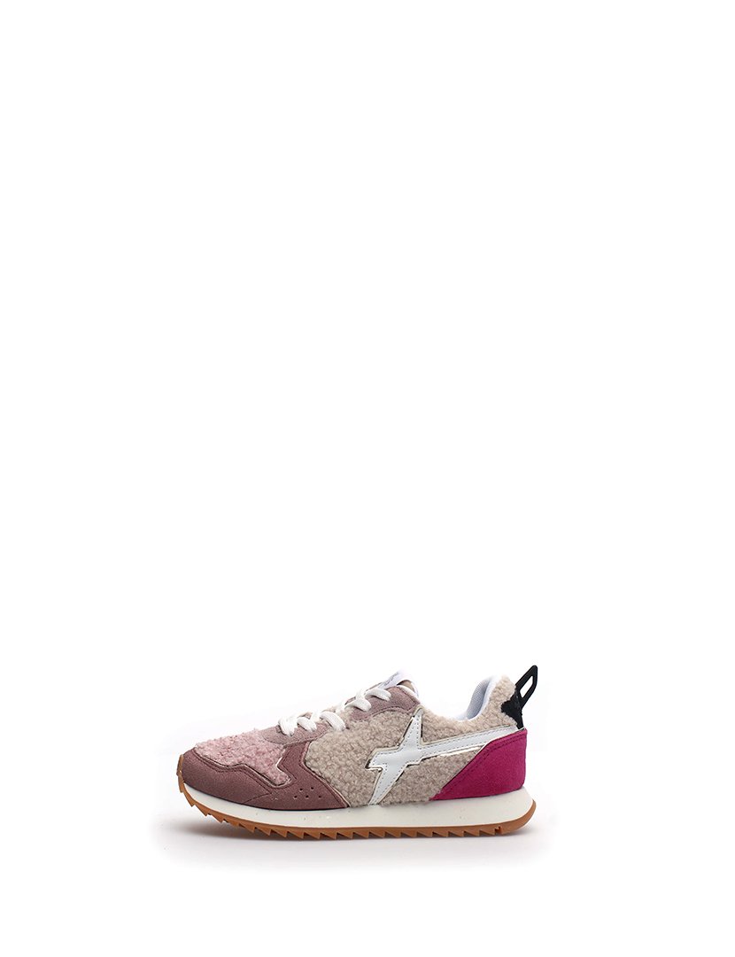 Ténis Menina Rosa e Castanho